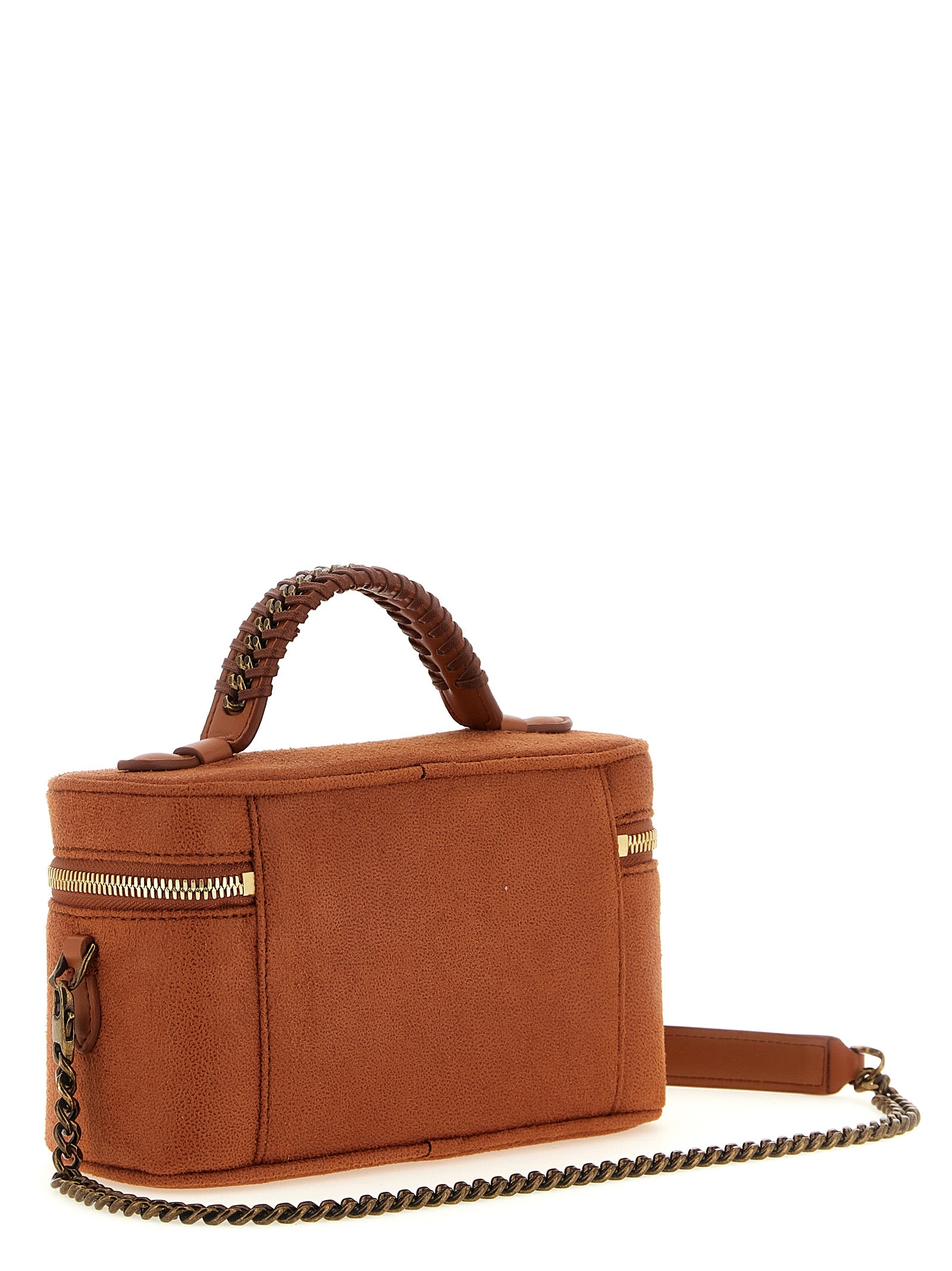 Orange Polyester Crossbody Bag