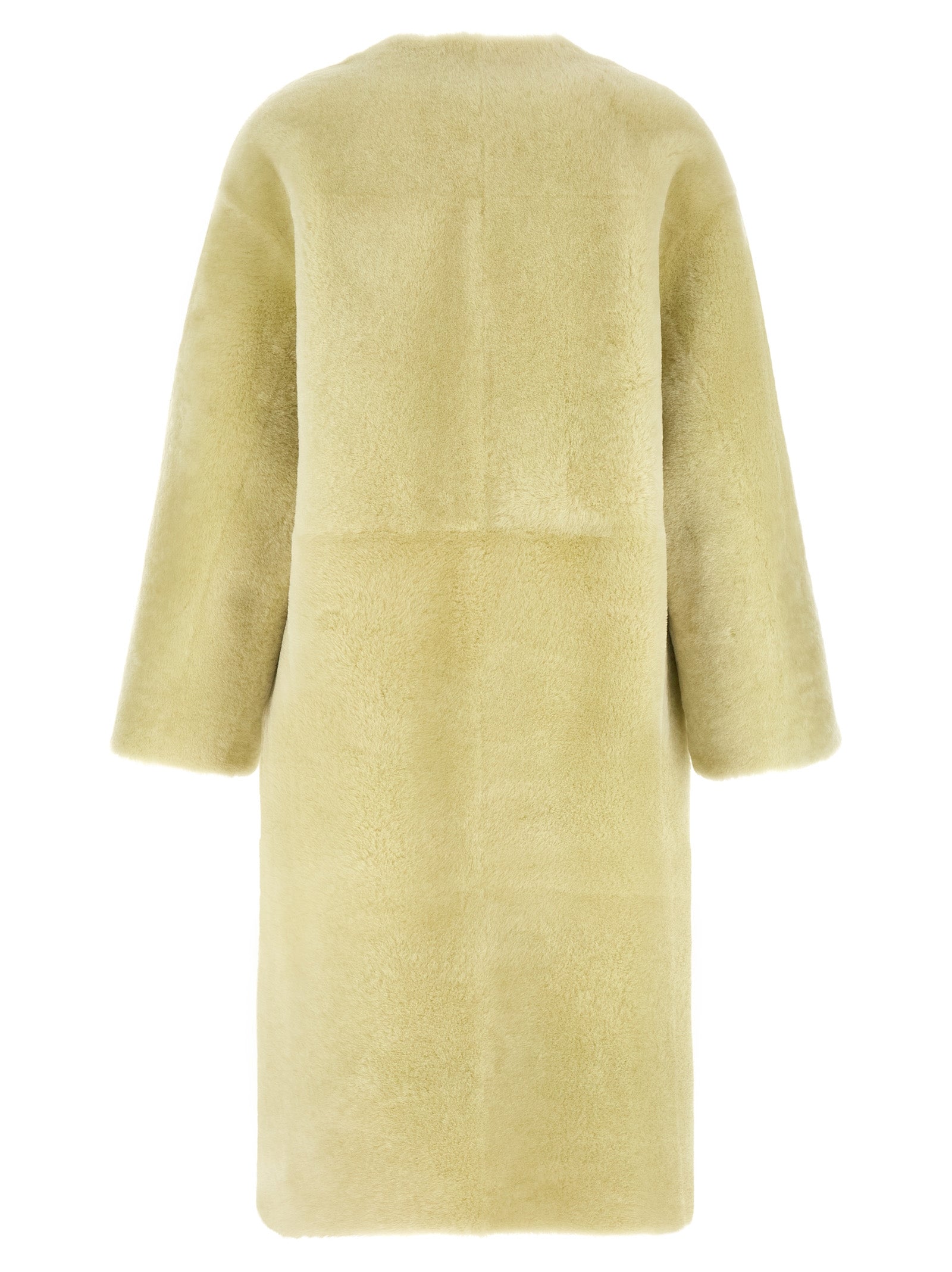 Bicolor Lamb Fur Coat
