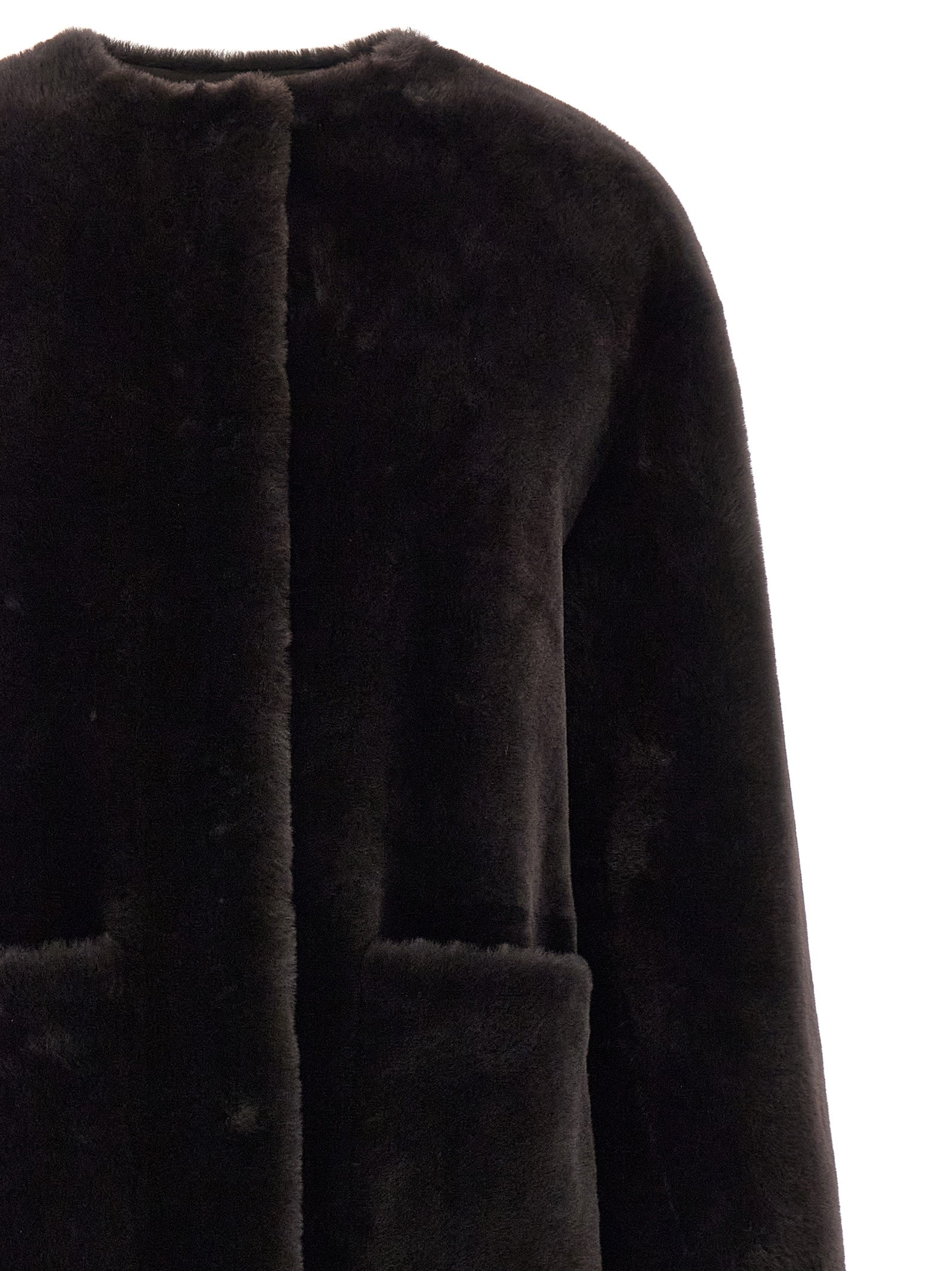 Brown Lamb Fur Coat