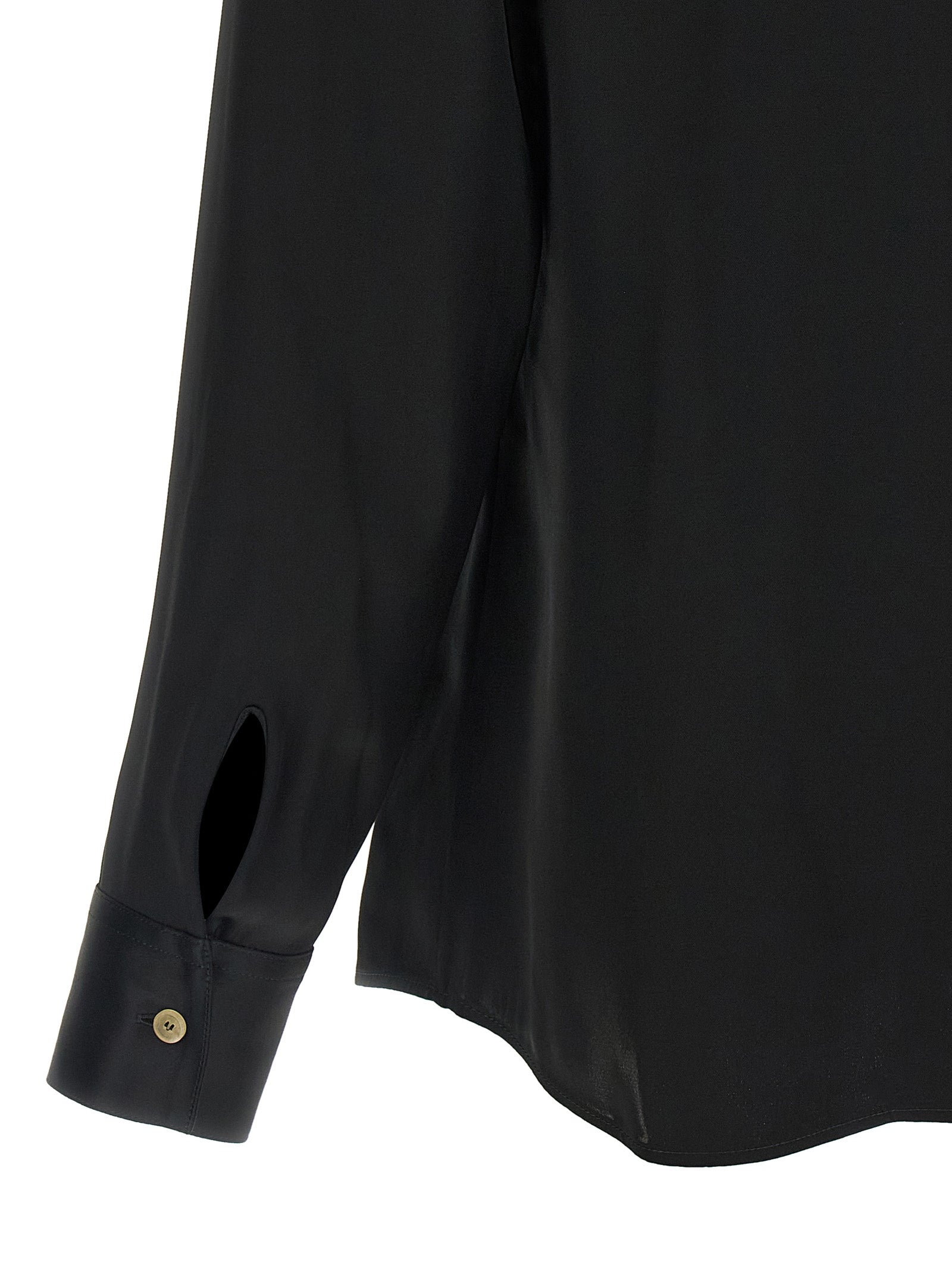 Black Acetate Blouse