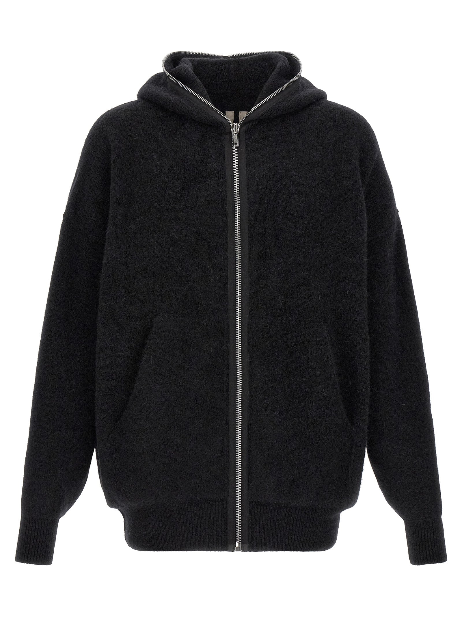 Black Marabou Sweatshirt