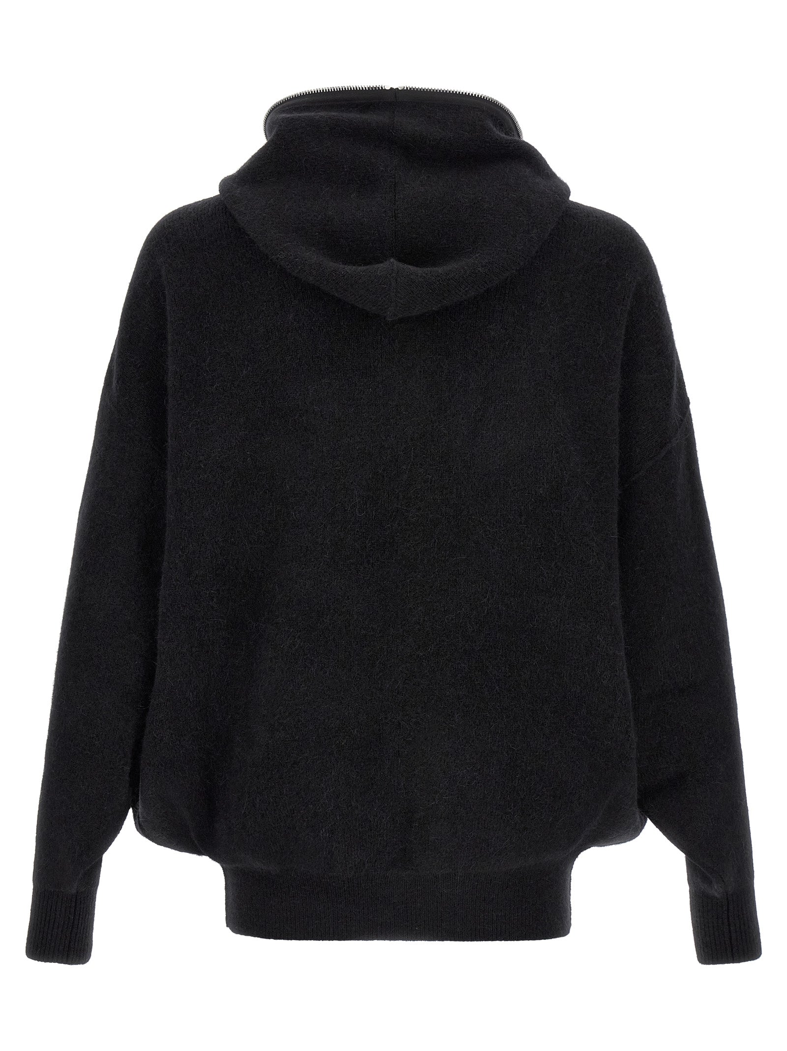 Black Marabou Sweatshirt