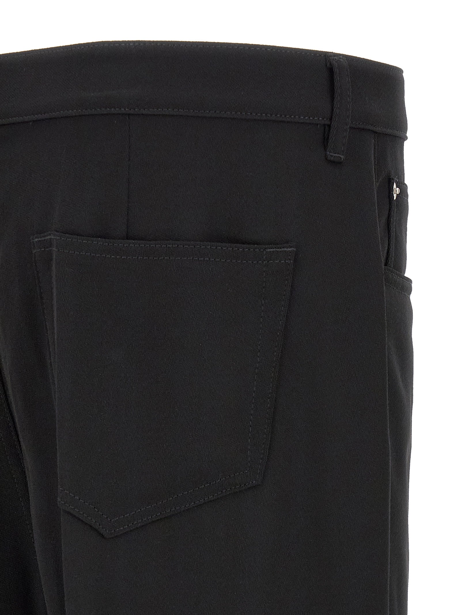 Black Cotton Relaxed Fit Jeans
