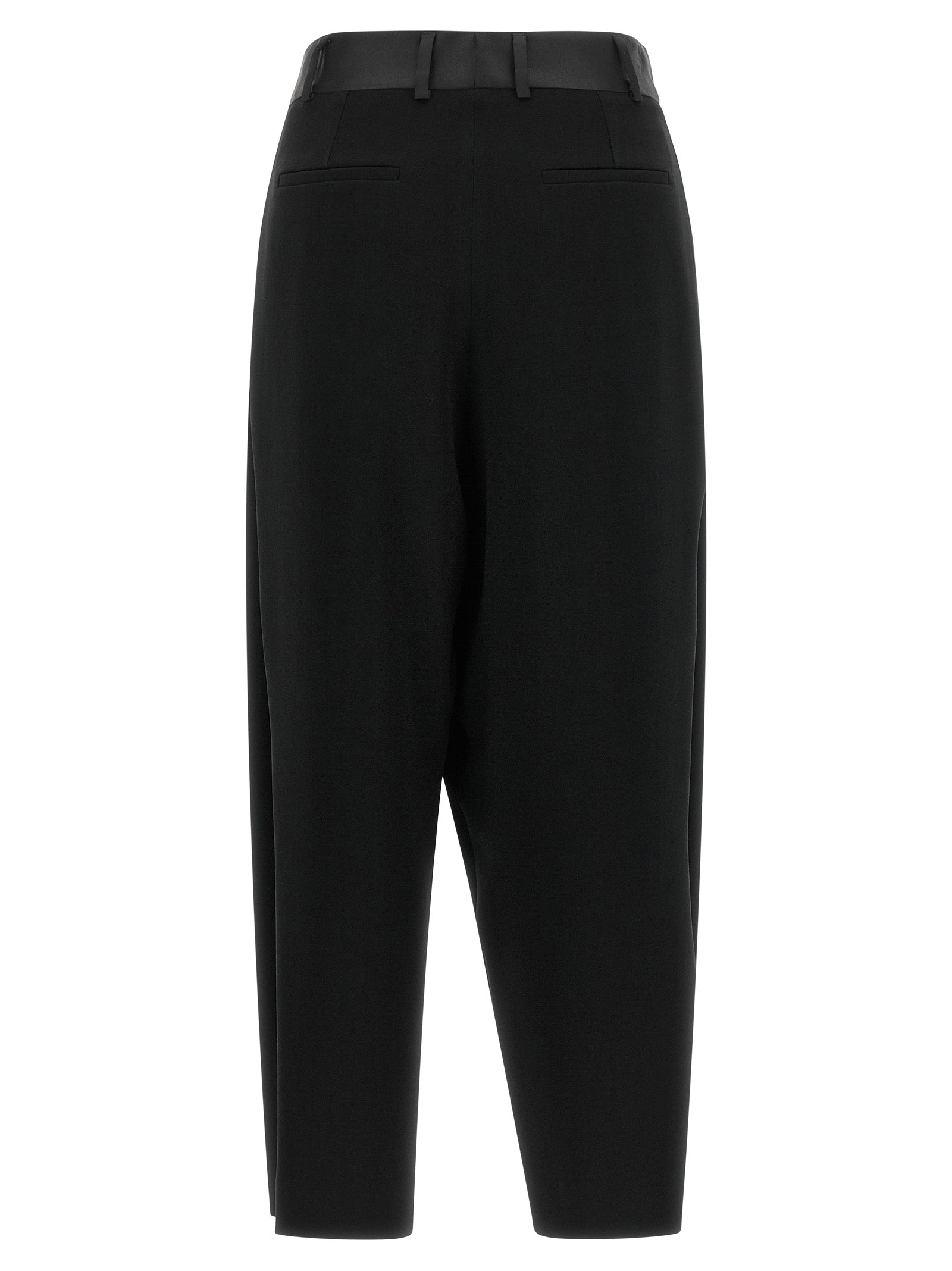 Black Triacetate Dress Pants