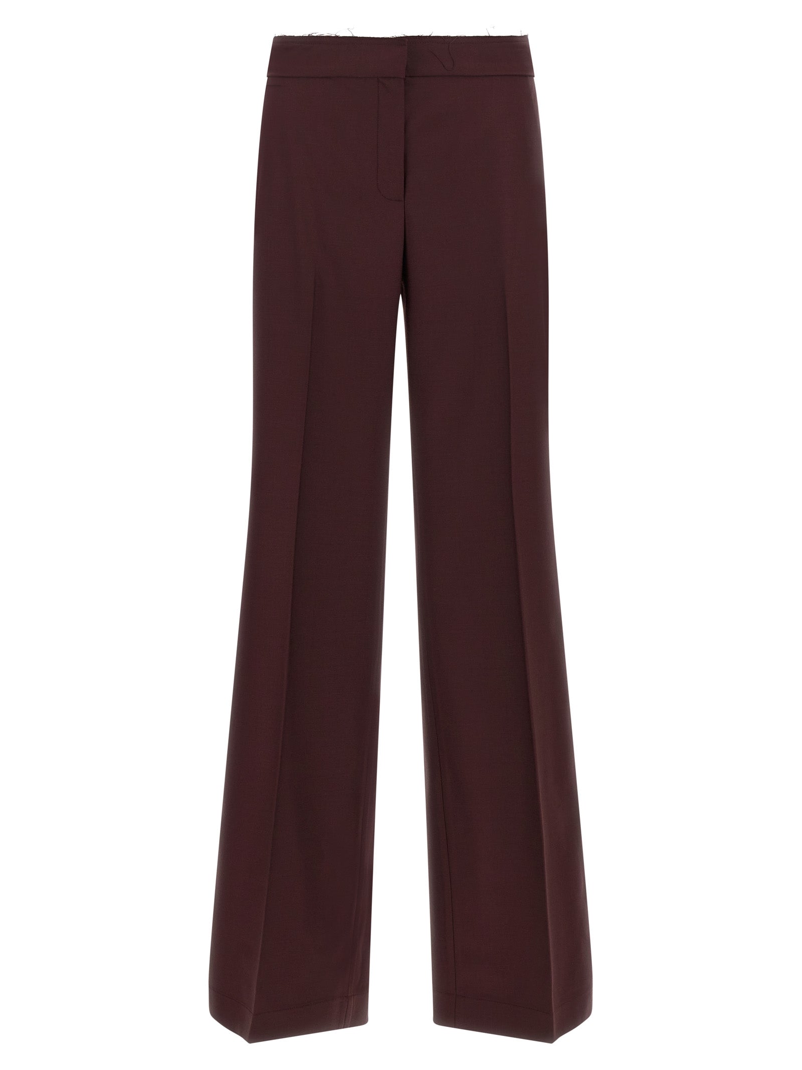Purple Polyester Pants