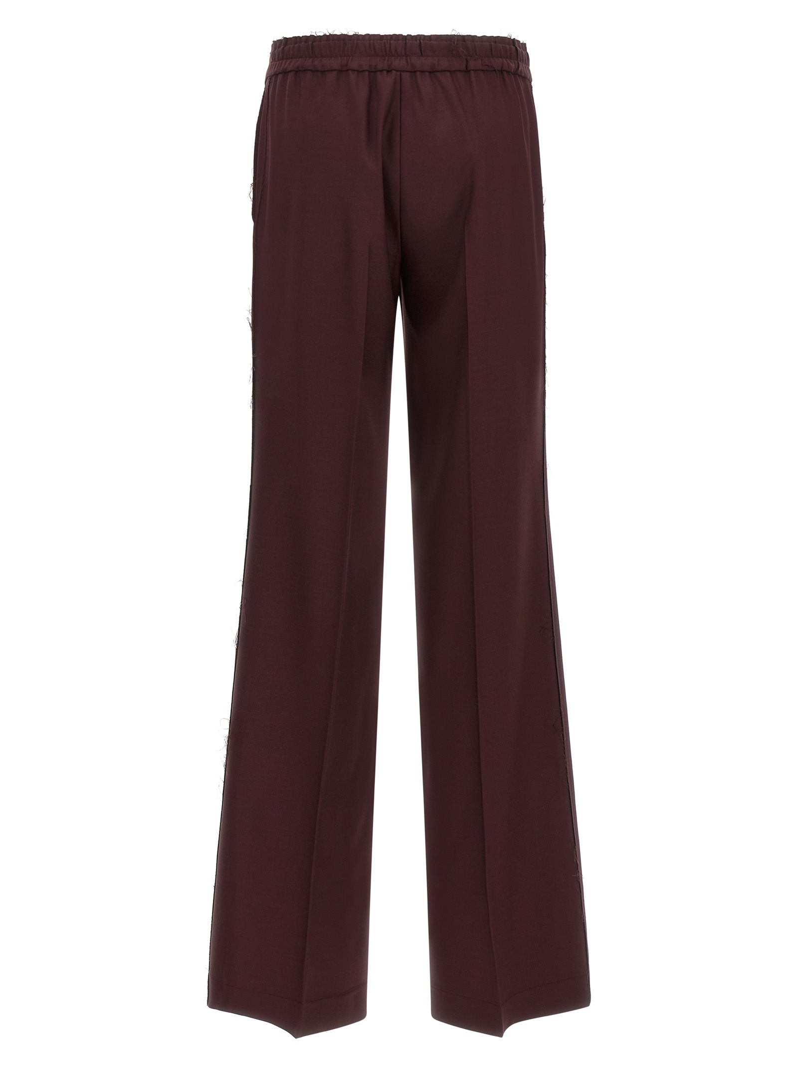 Purple Polyester Pants