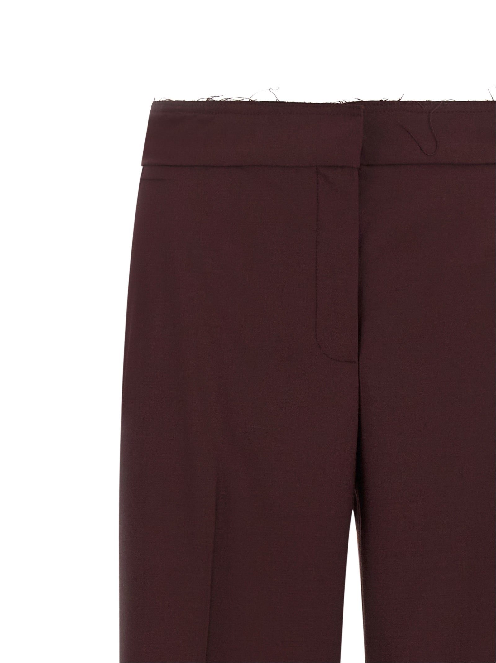 Purple Polyester Pants