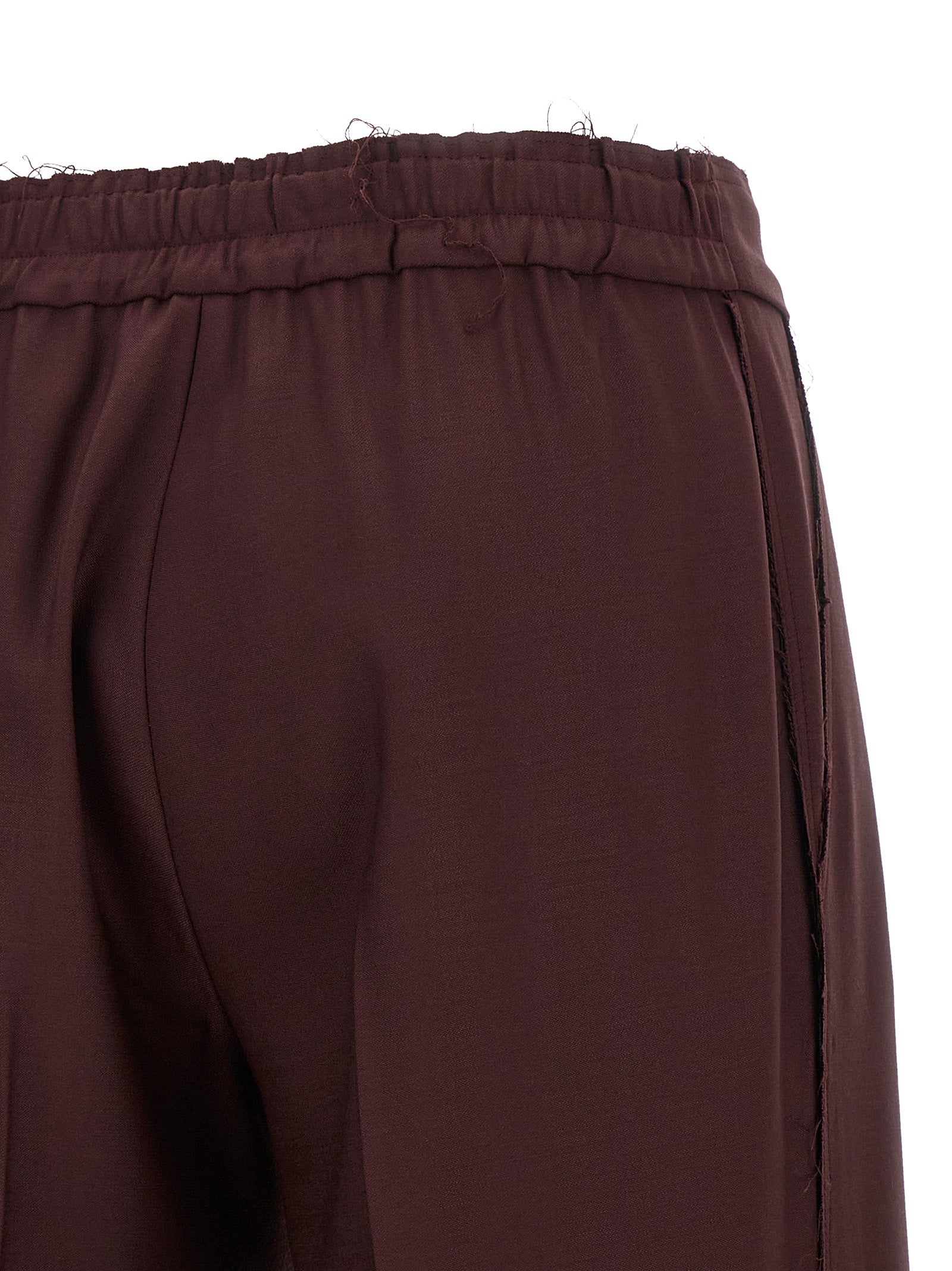Purple Polyester Pants