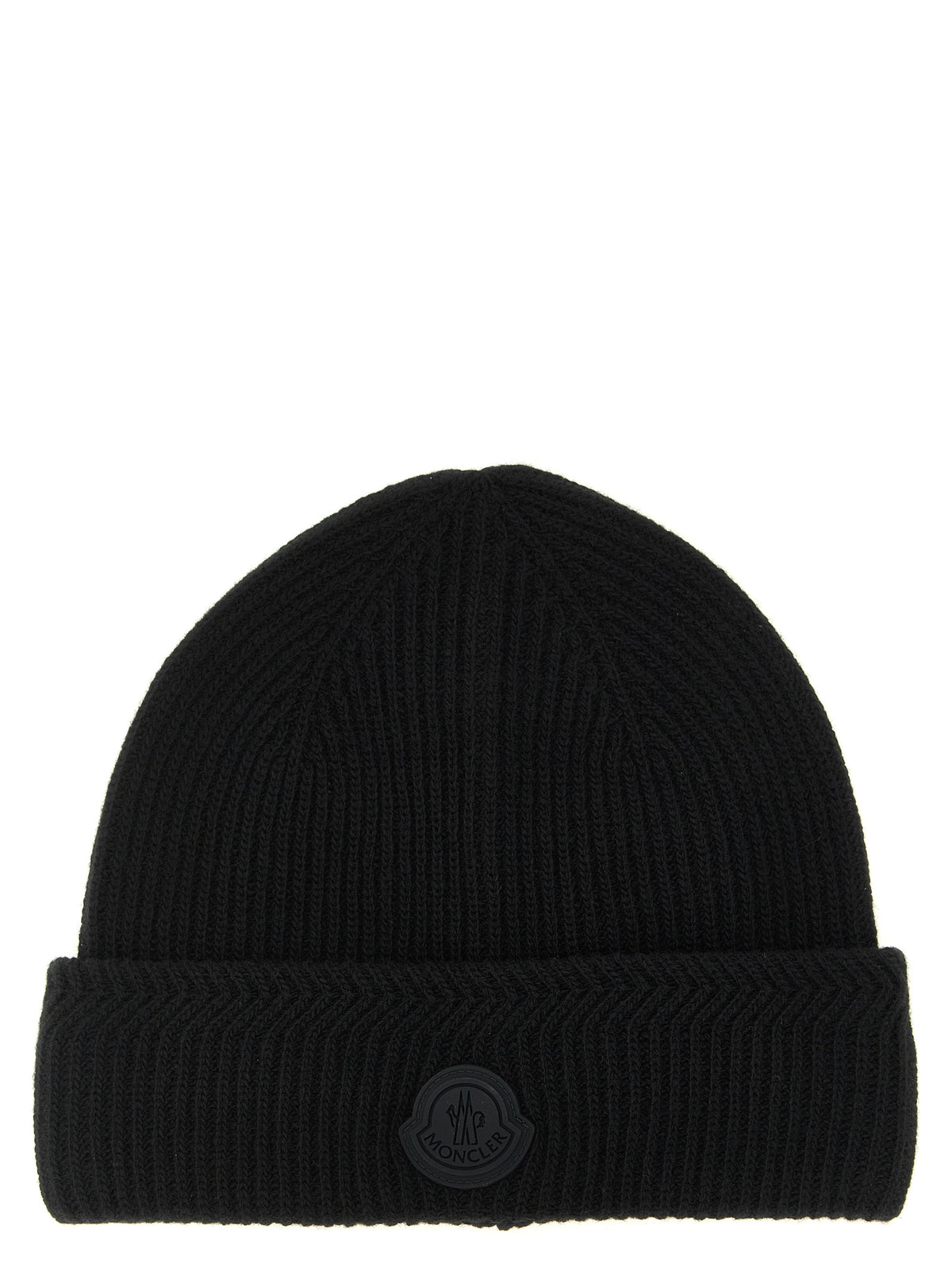 Black Virgin Wool Beanie