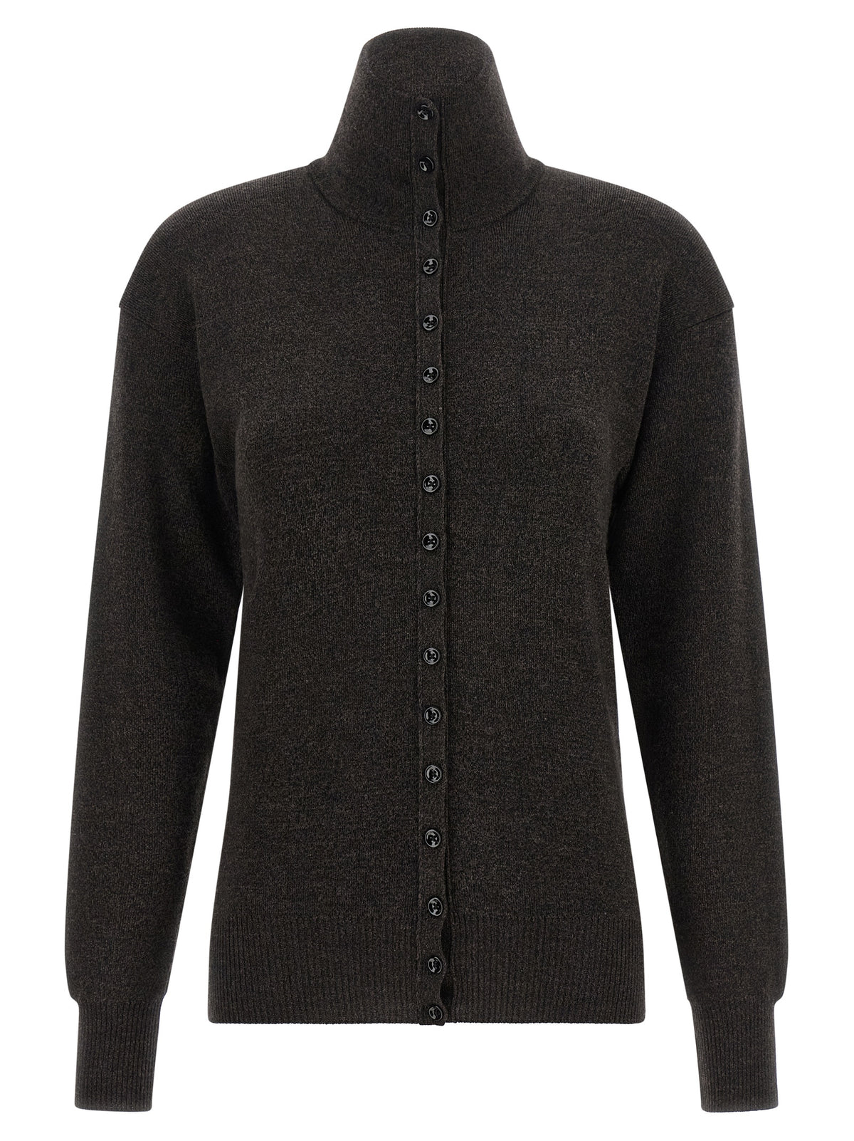 Brown Wool Cardigan