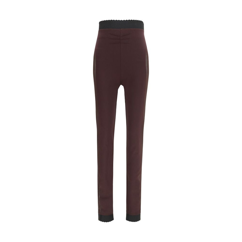Purple Viscose Leggings