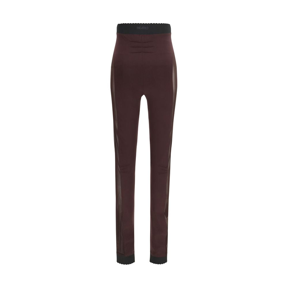 Purple Viscose Leggings