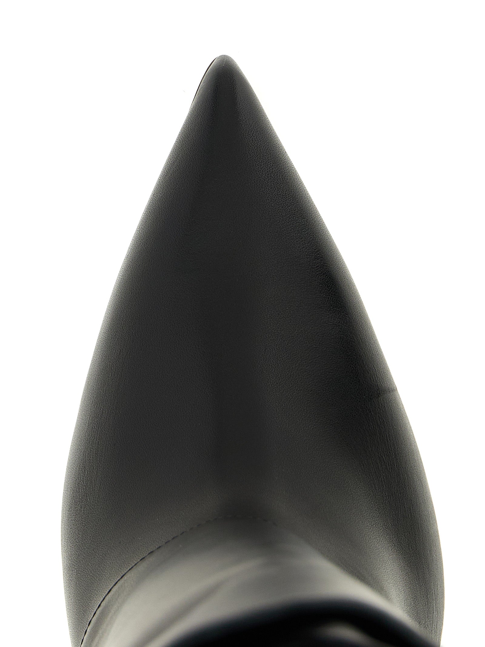 Black Calfskin Over The Knee