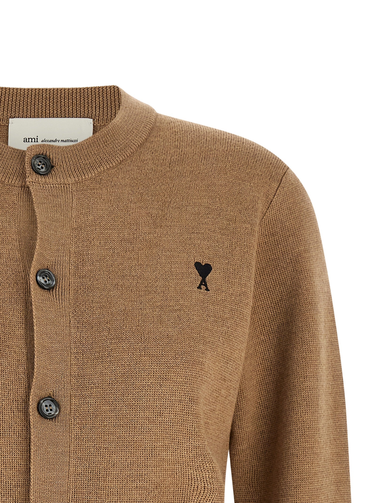 Beige Wool Cardigan