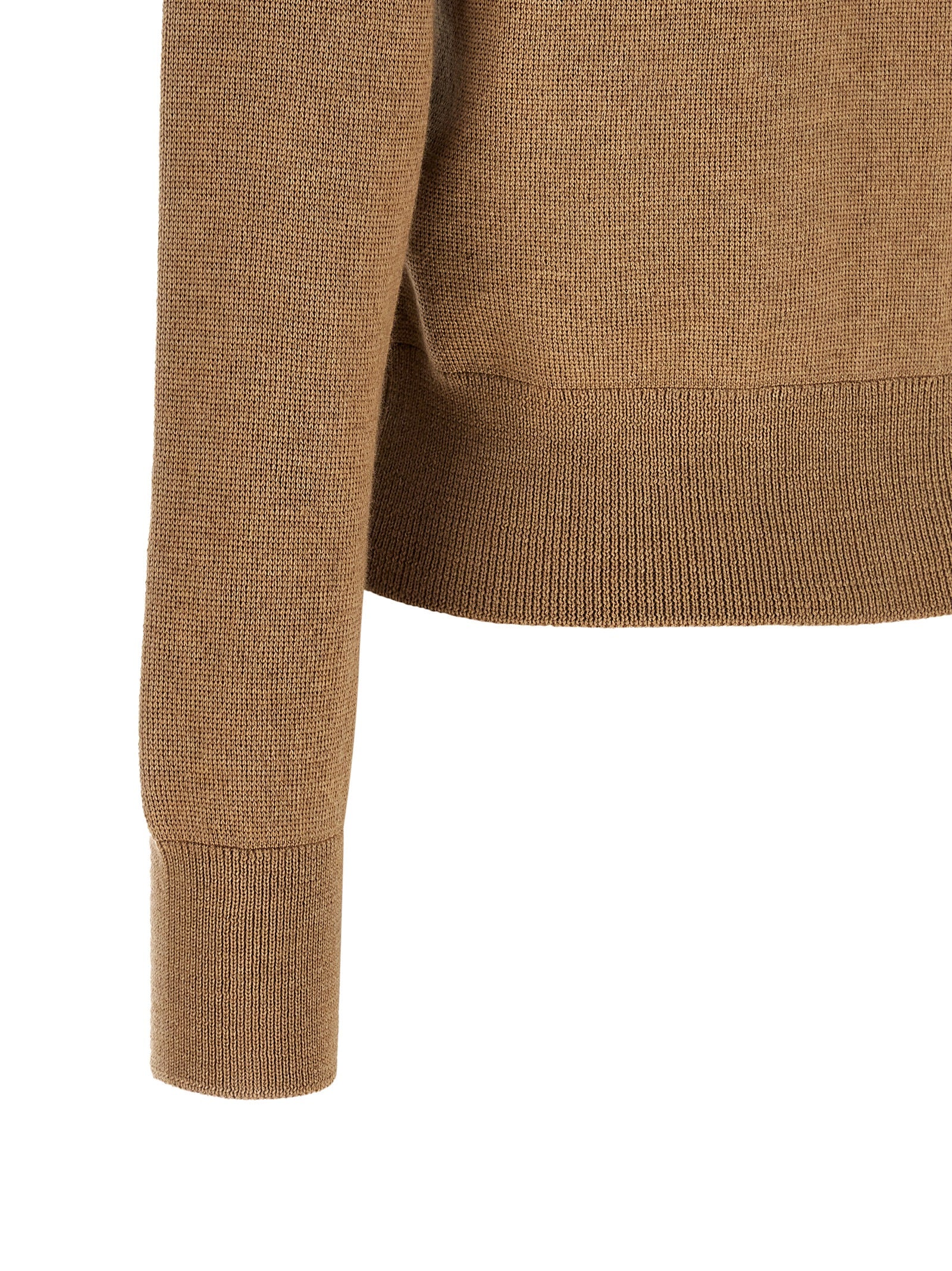 Beige Wool Cardigan