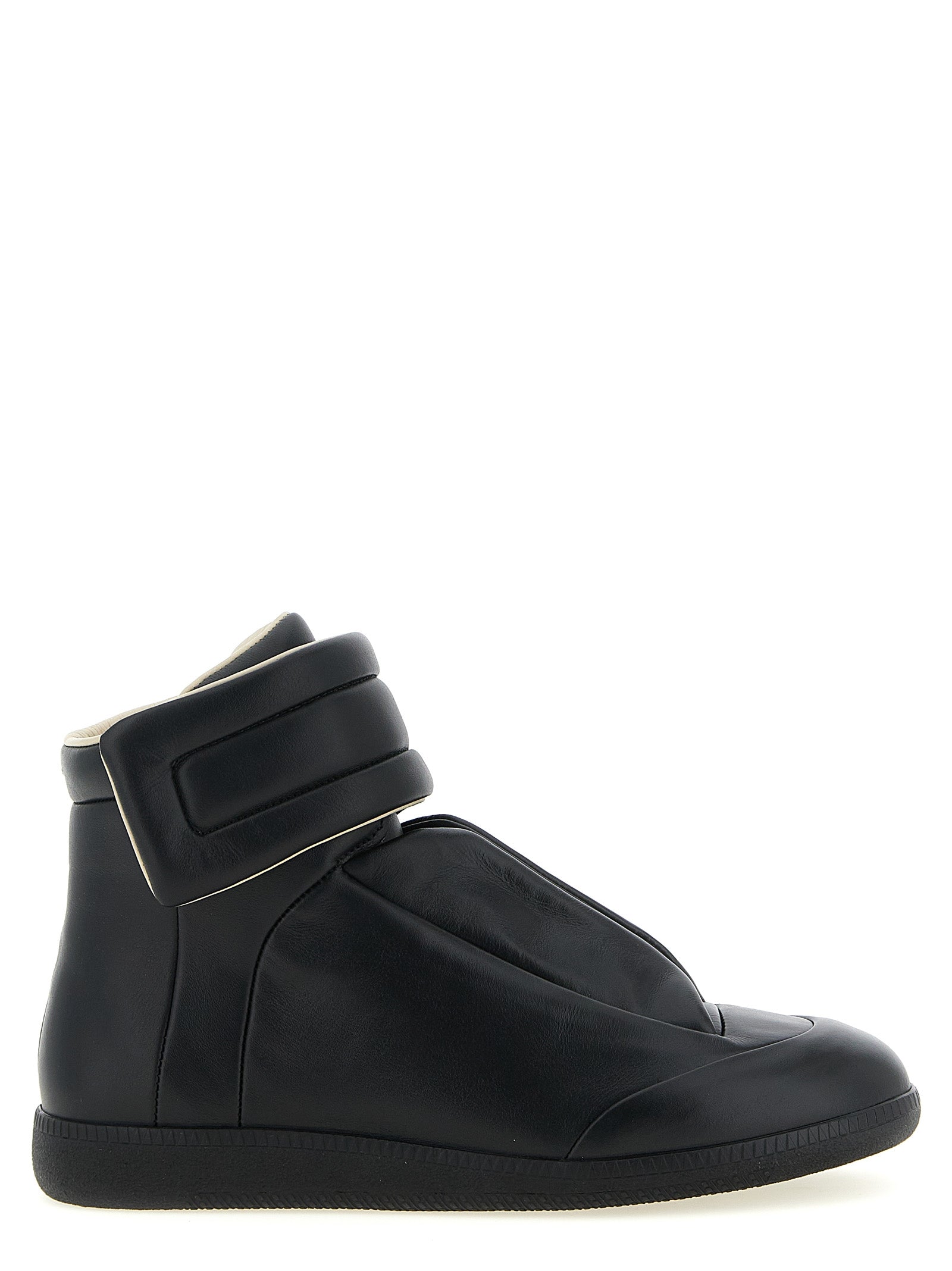 Black Calfskin Chunky Sneakers