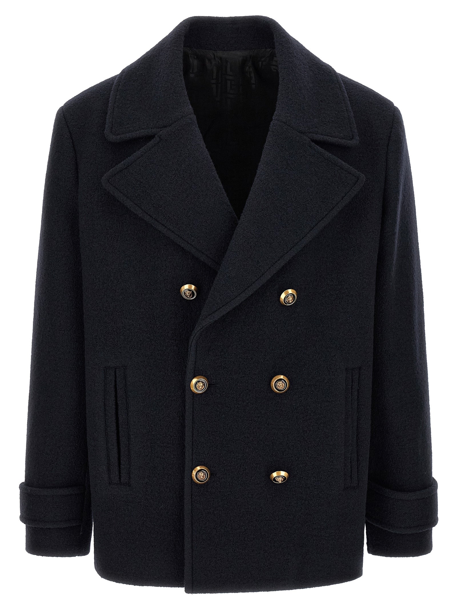 Blue Virgin Wool Coat