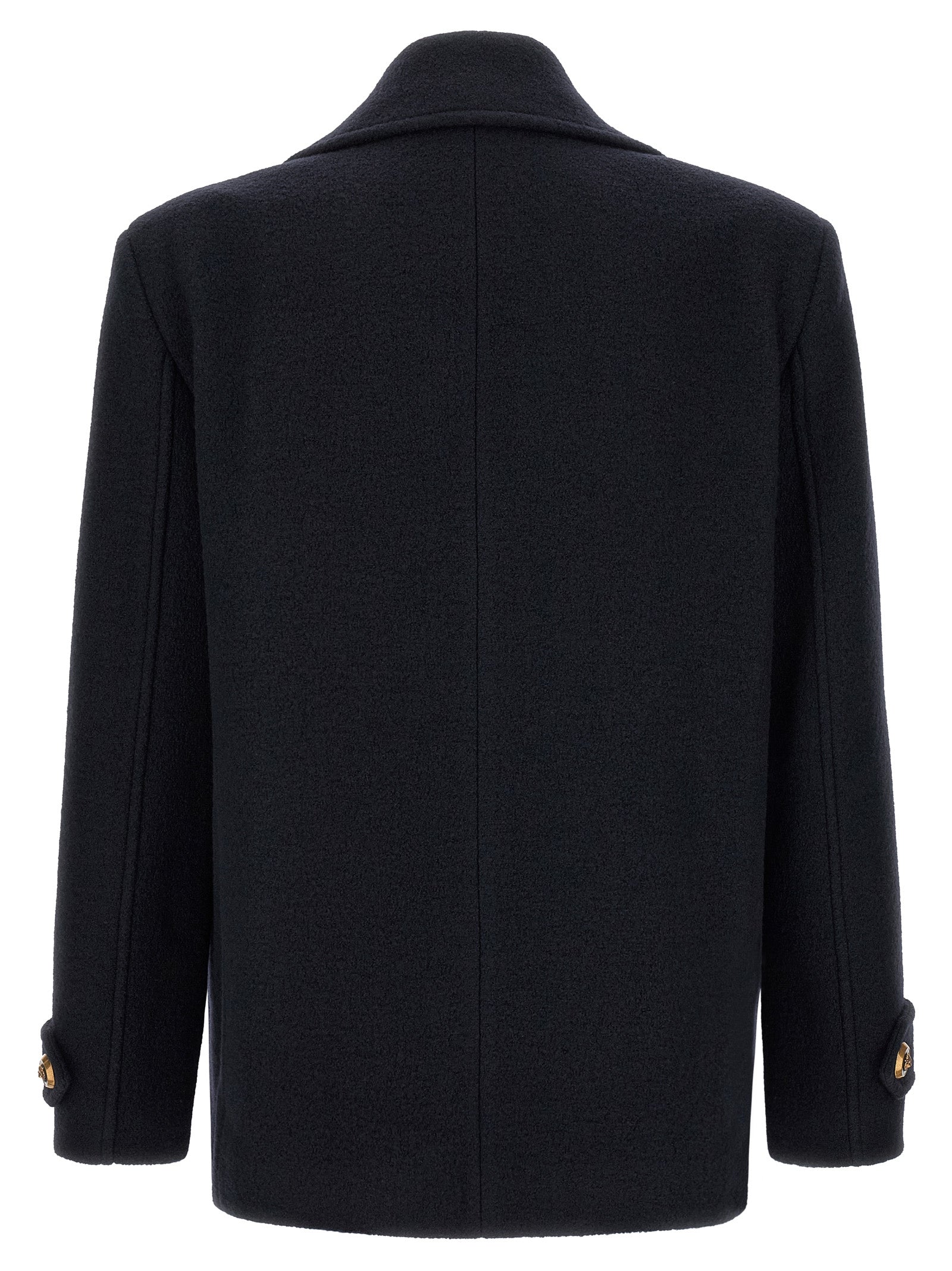 Blue Virgin Wool Coat