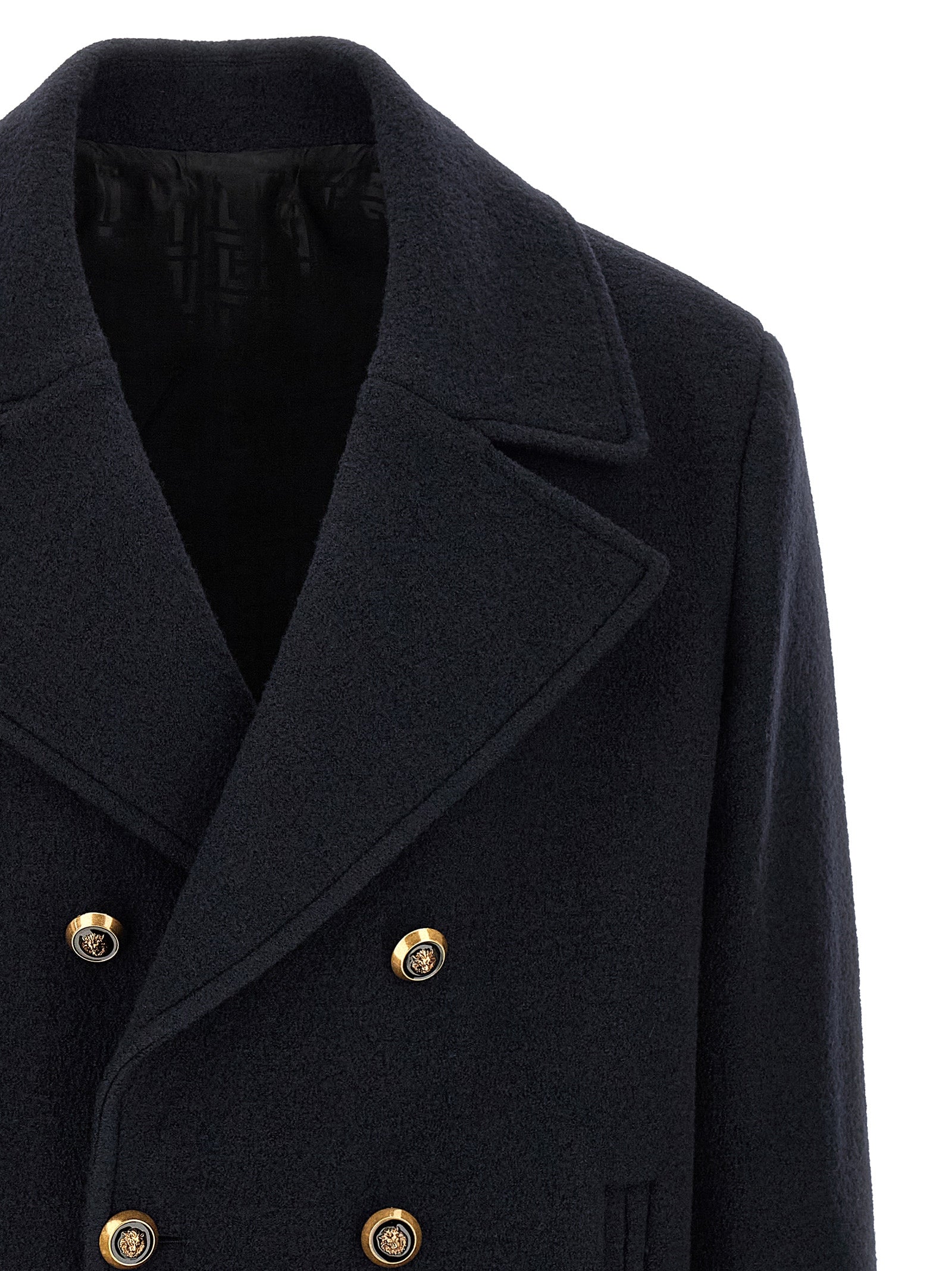 Blue Virgin Wool Coat