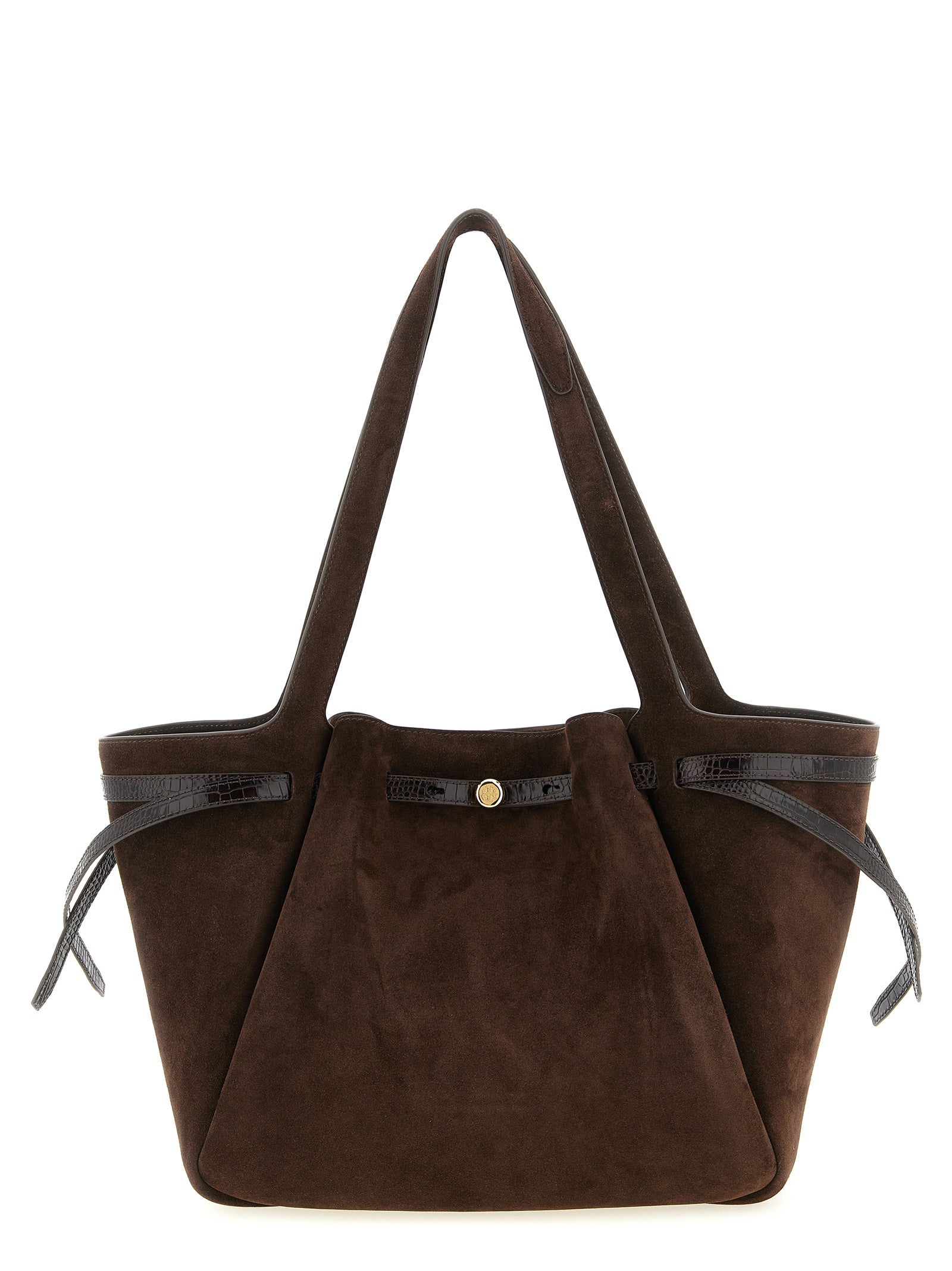 Brown Bovine Leather Tote Bag