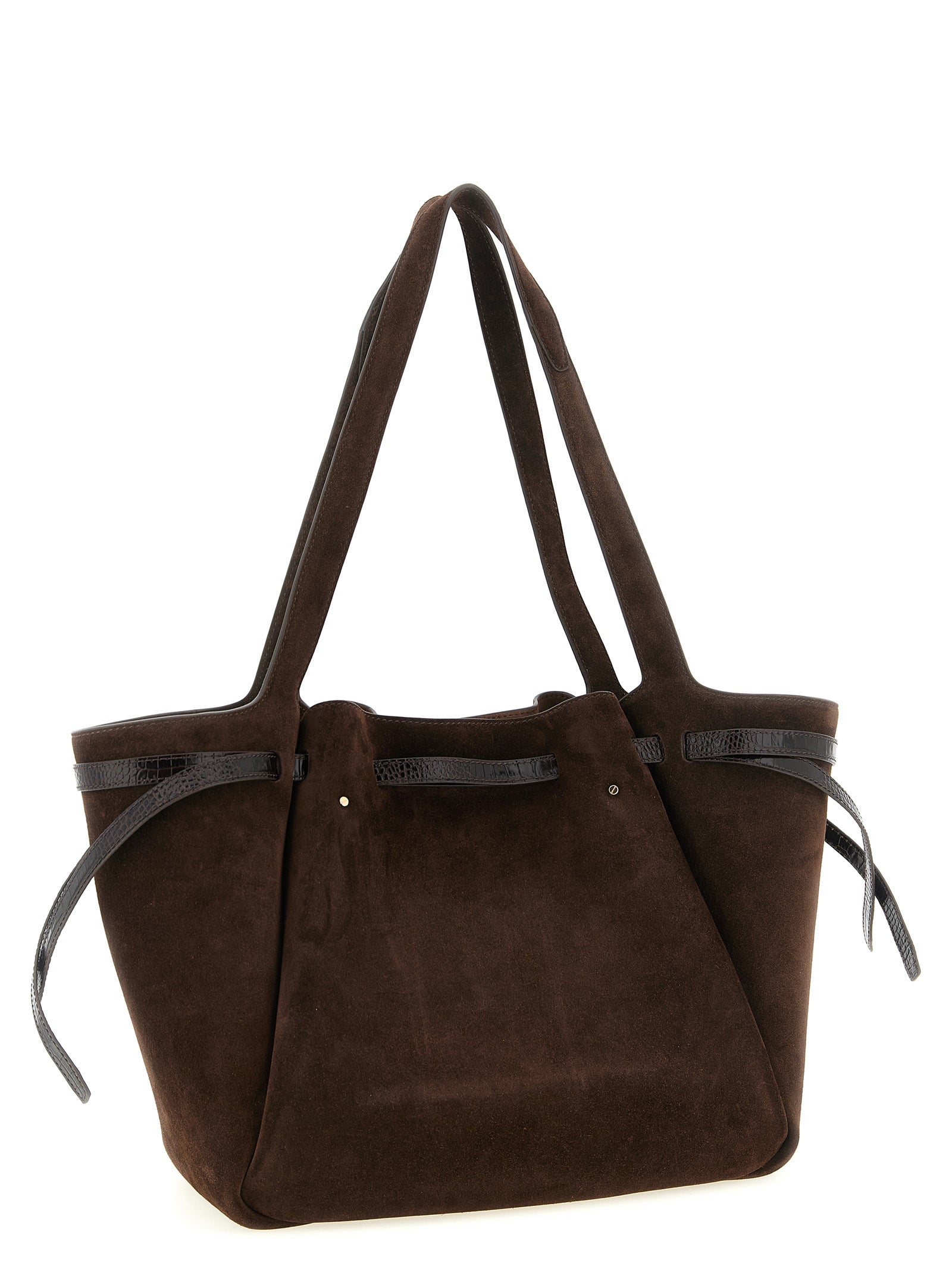 Brown Bovine Leather Tote Bag