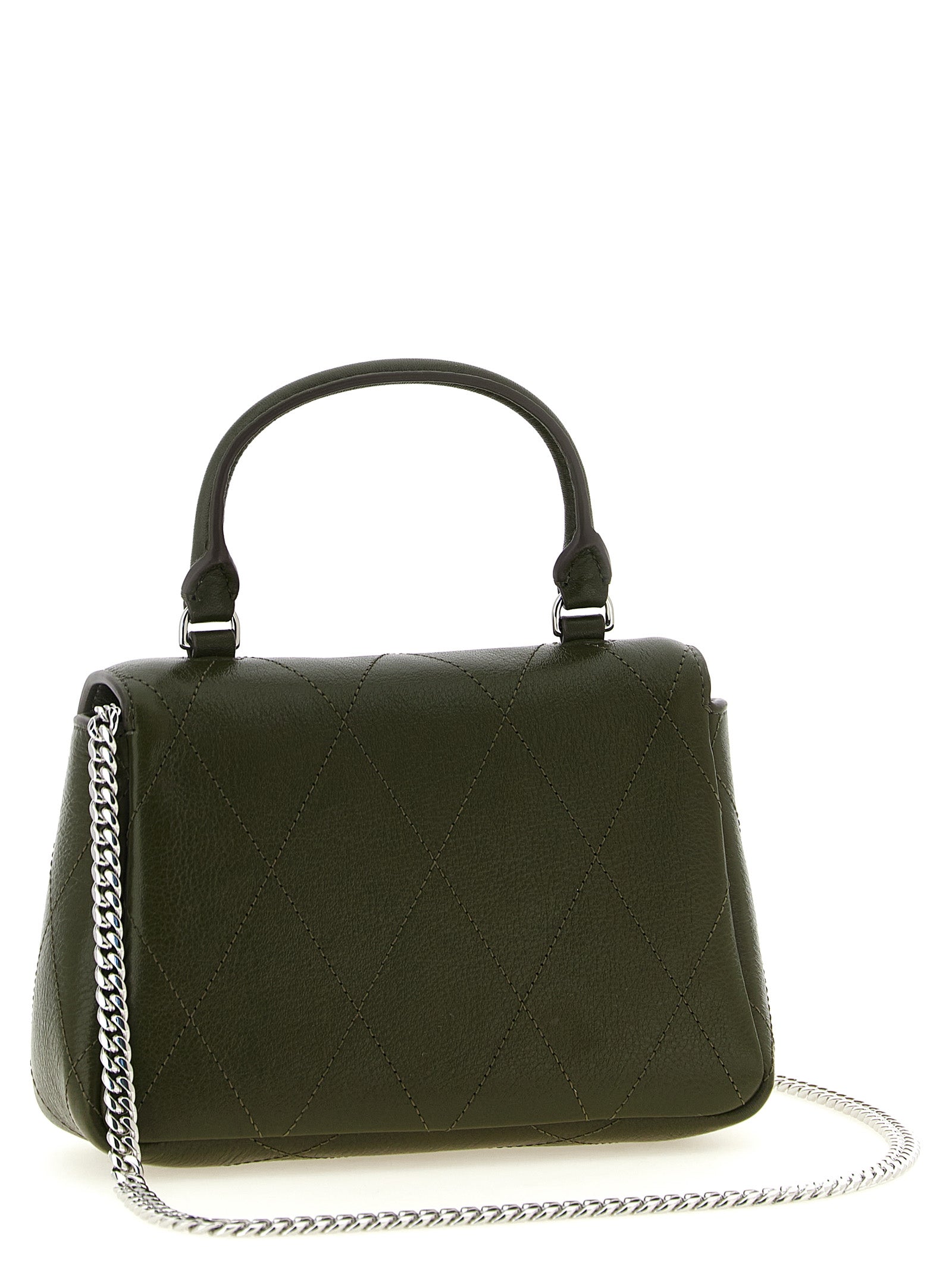 Bicolor Cowhide Handbag