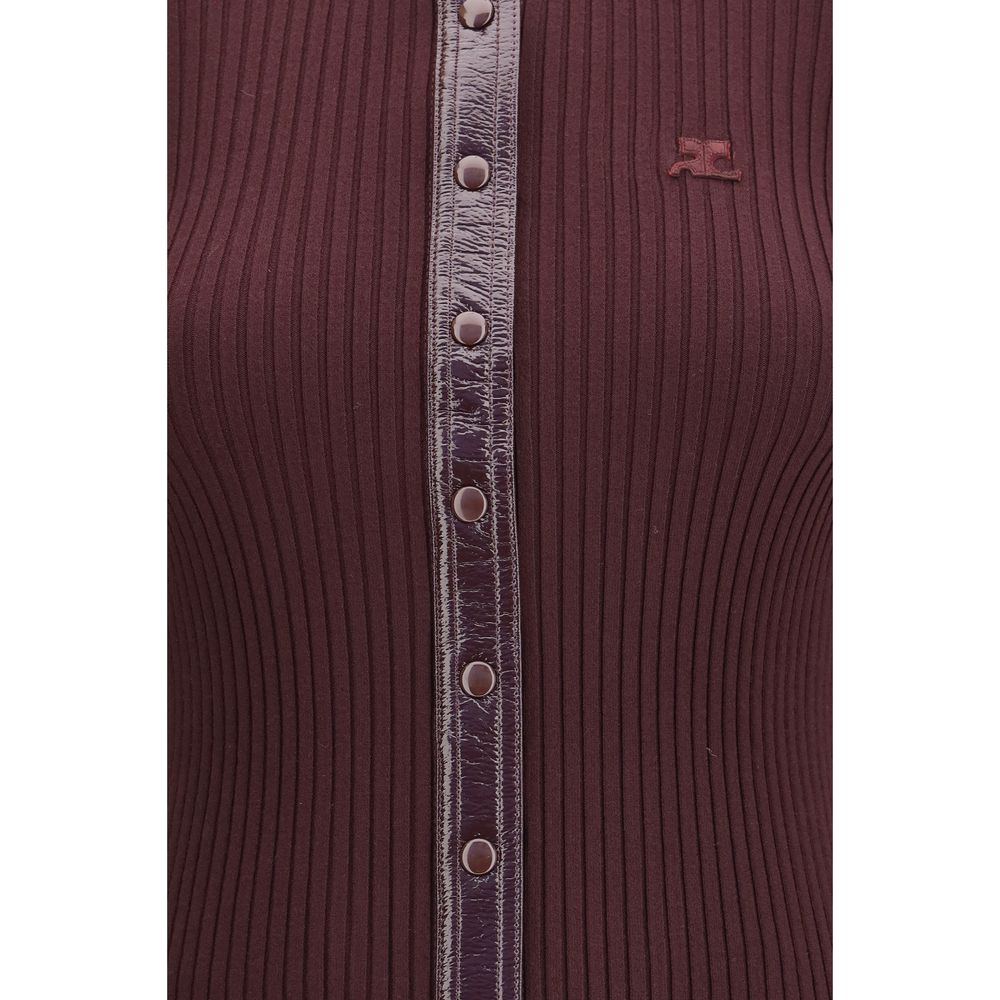 Bordeaux Viscose Cardigan