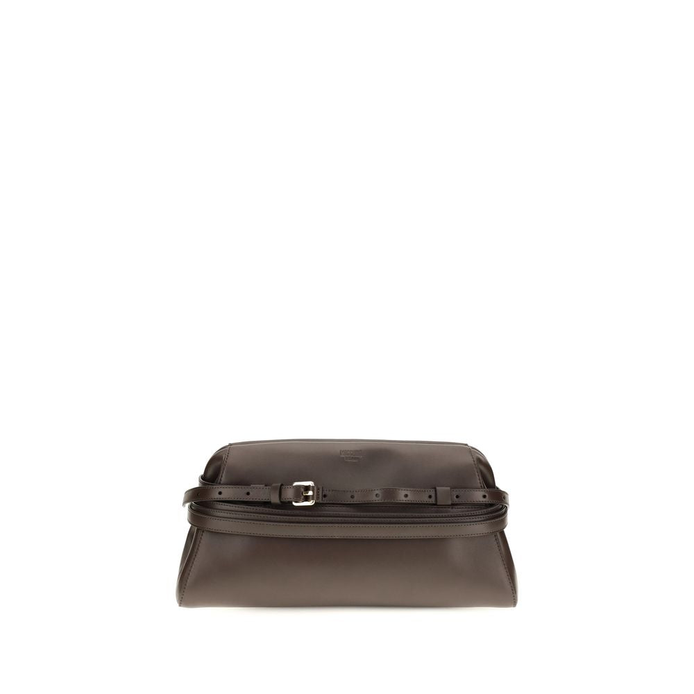 Brown Goatskin Clutch Bag