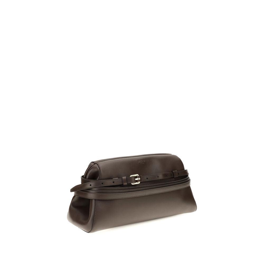 Brown Goatskin Clutch Bag