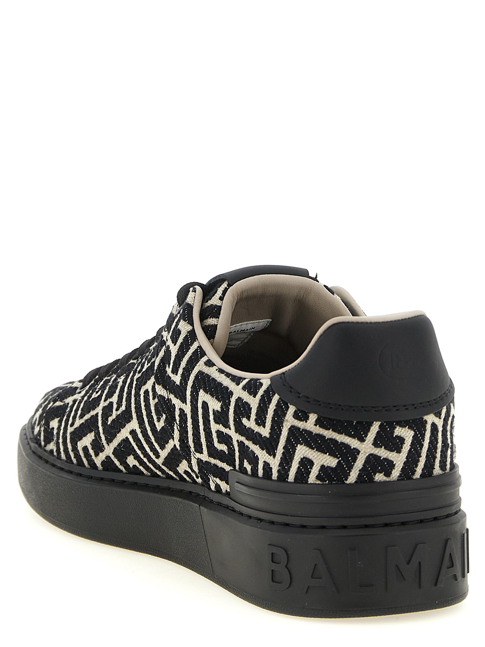 Bicolor Cotton Low Top Sneakers
