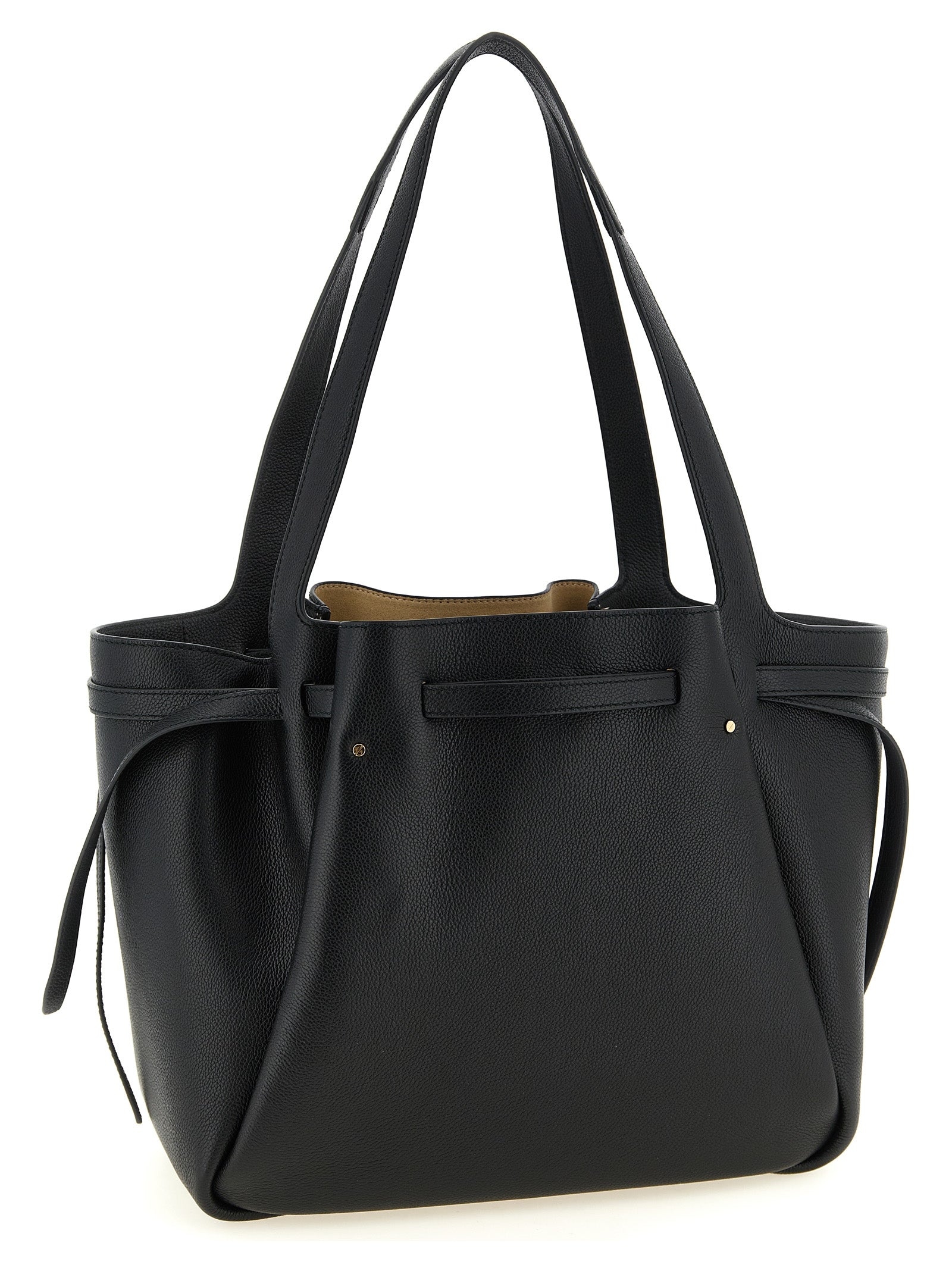 Black Cowhide Tote Bag