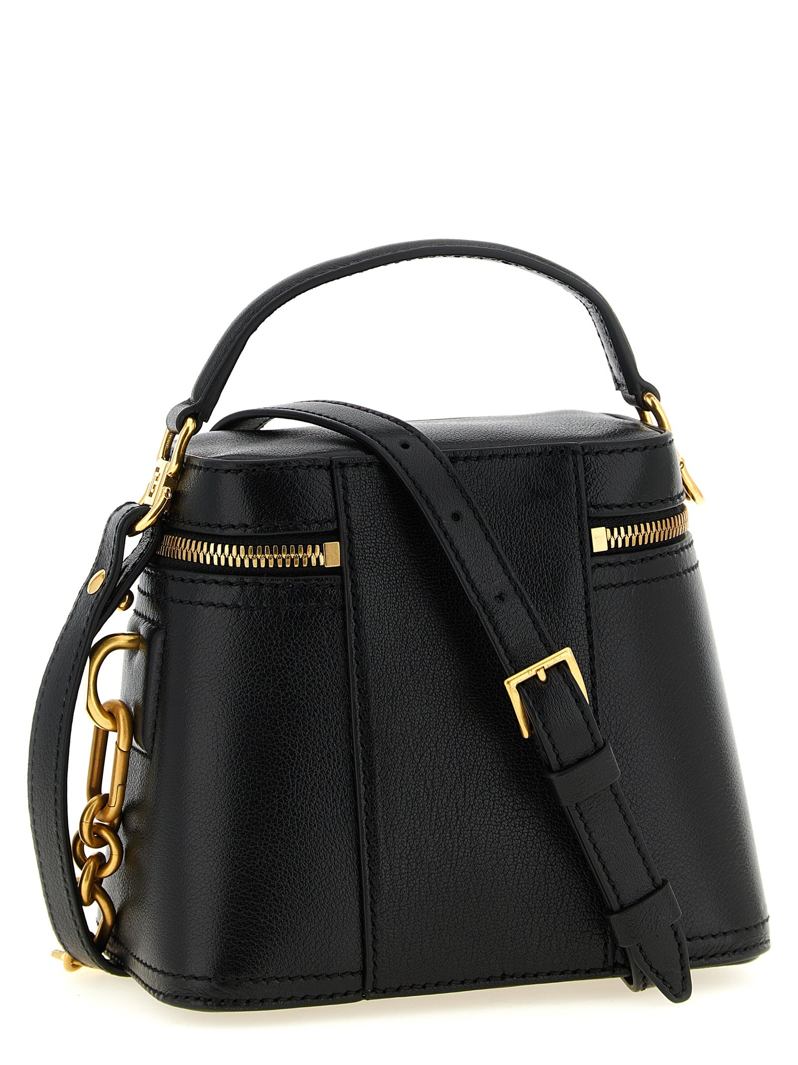 Black Buffalo Leather Handbag