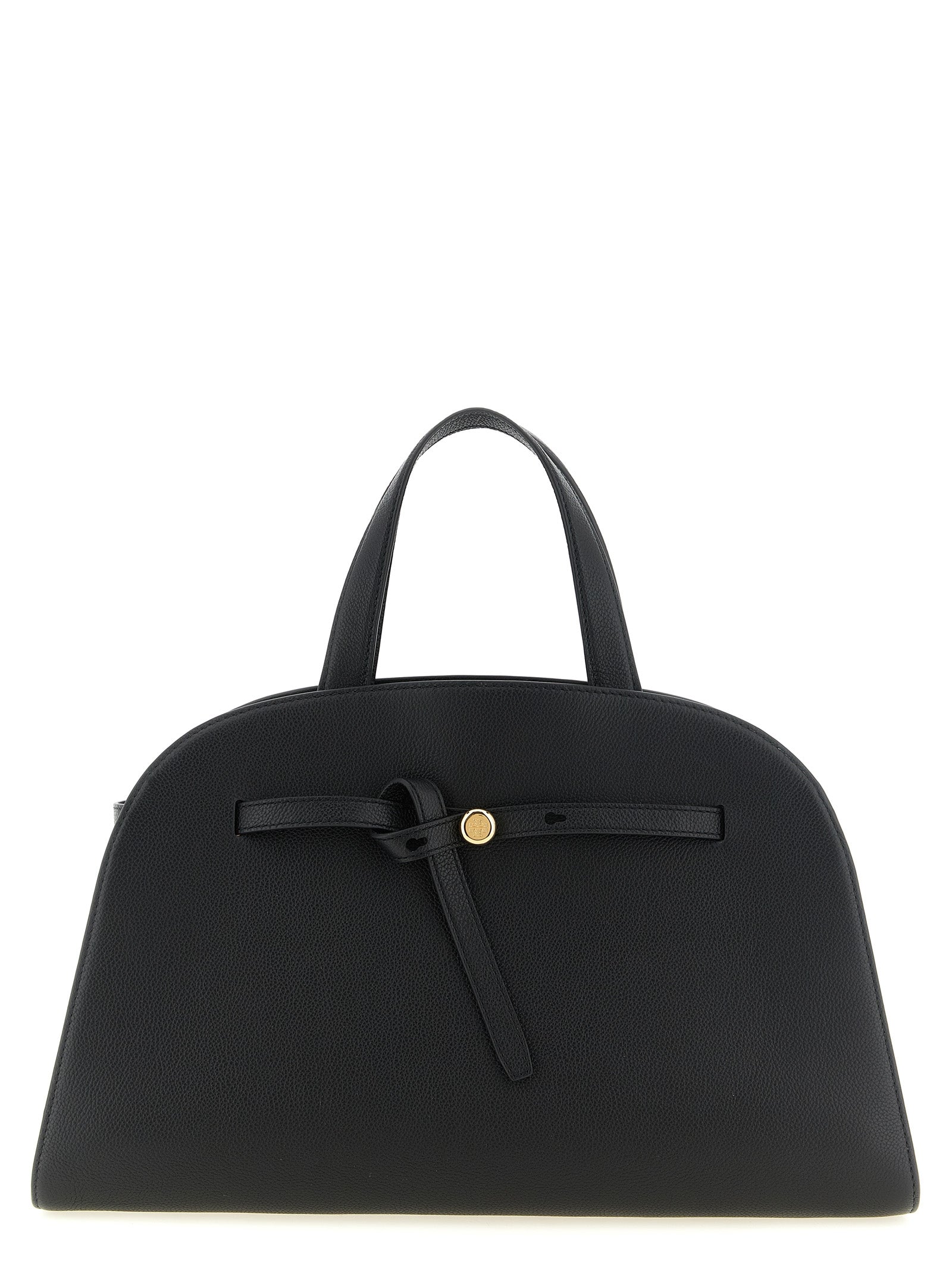 Black Cowhide Crossbody Bag
