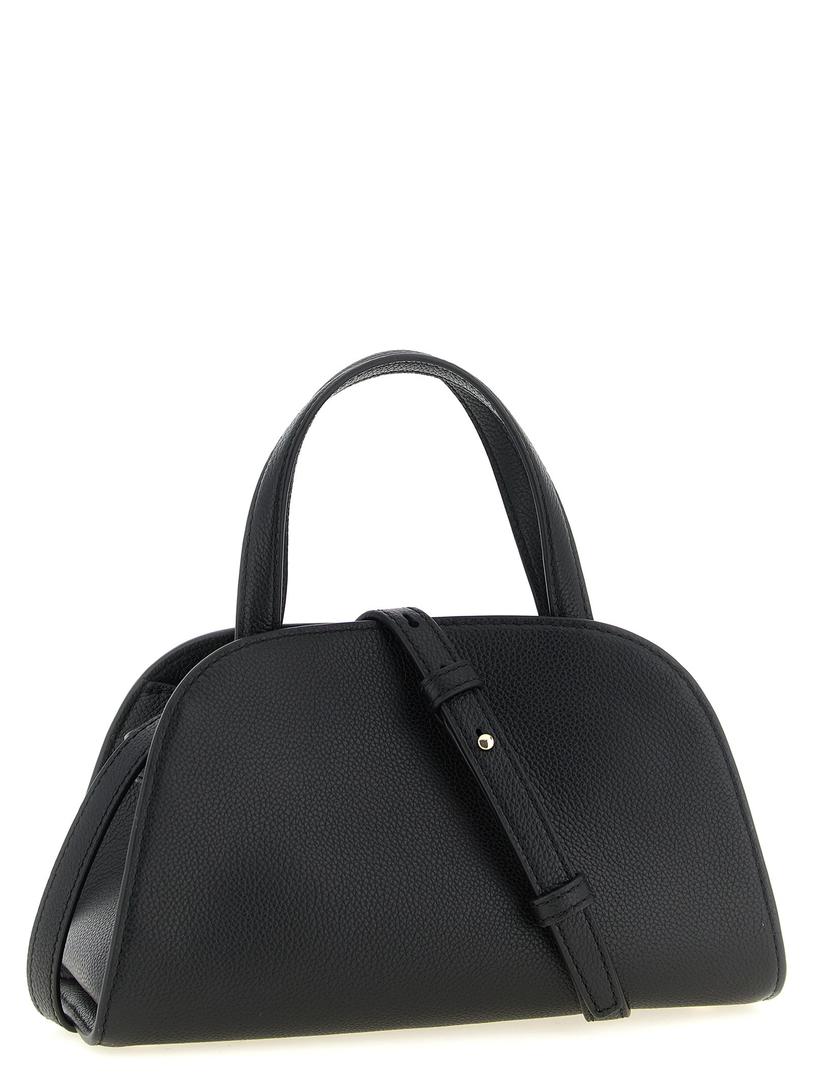 Black Cowhide Crossbody Bag