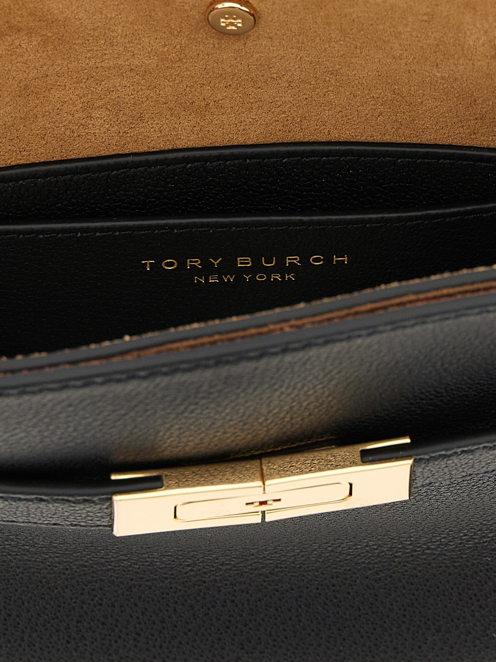 Black Lambskin Crossbody Bag