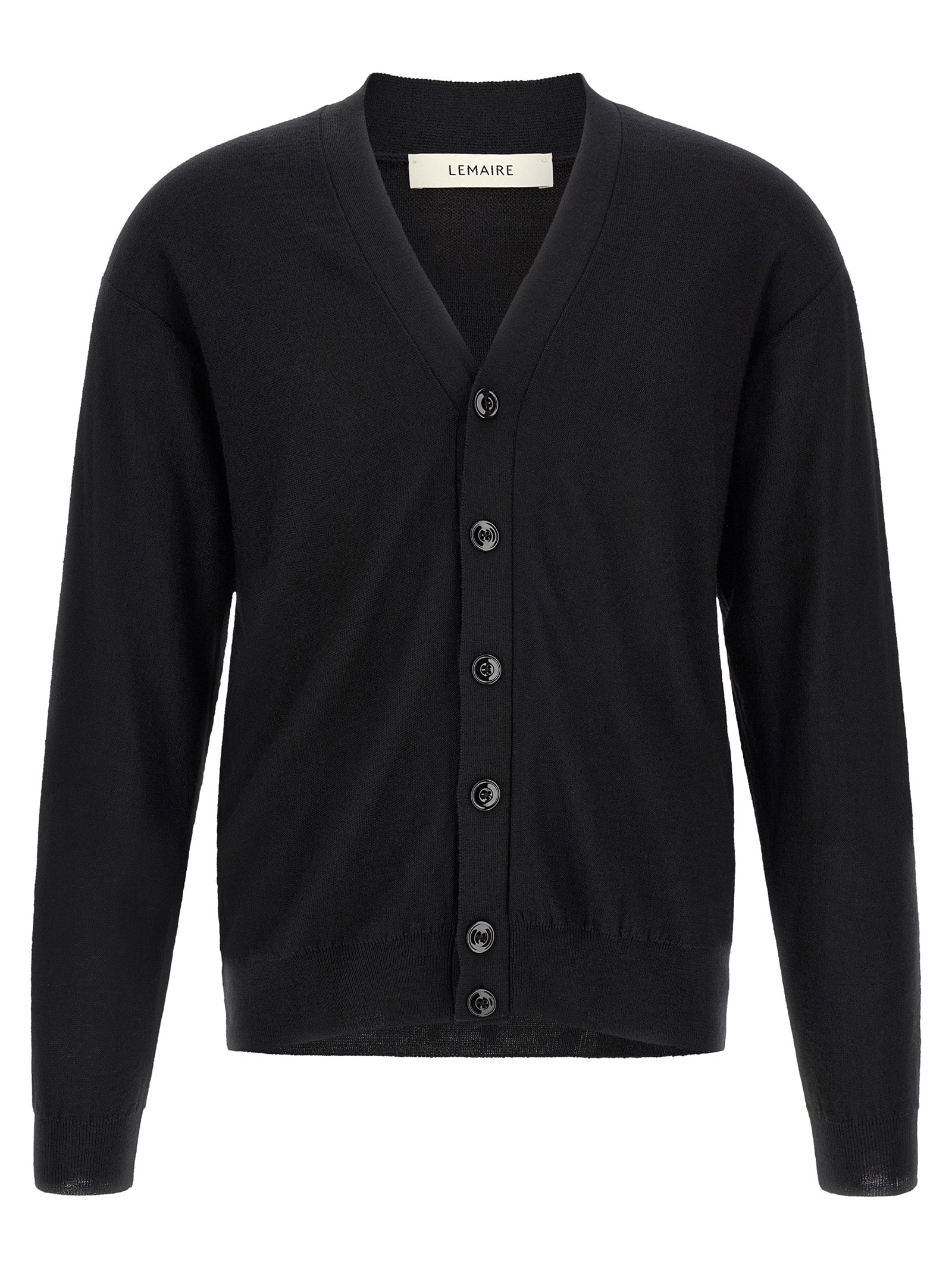 Black Wool Cardigan