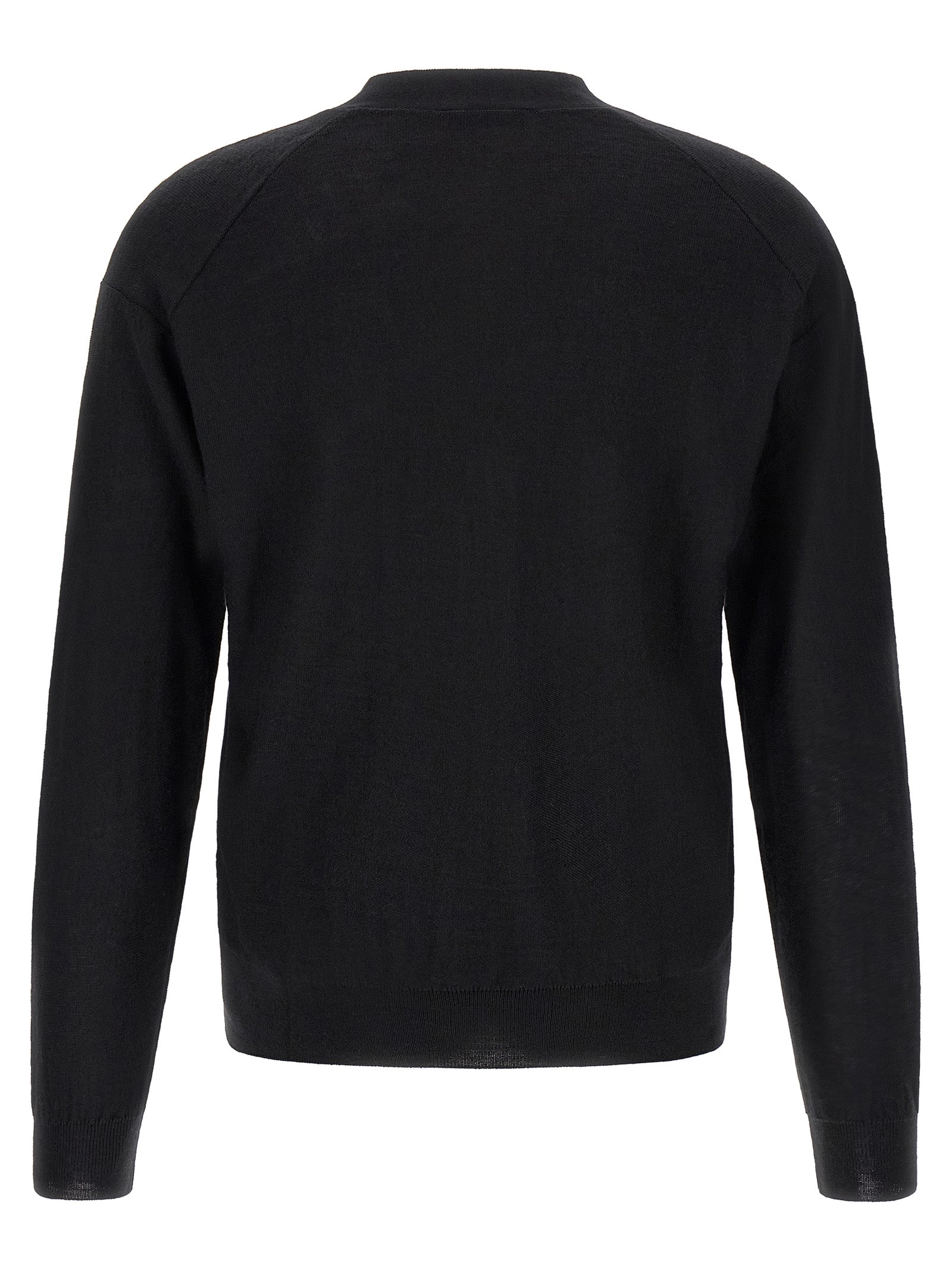 Black Wool Cardigan