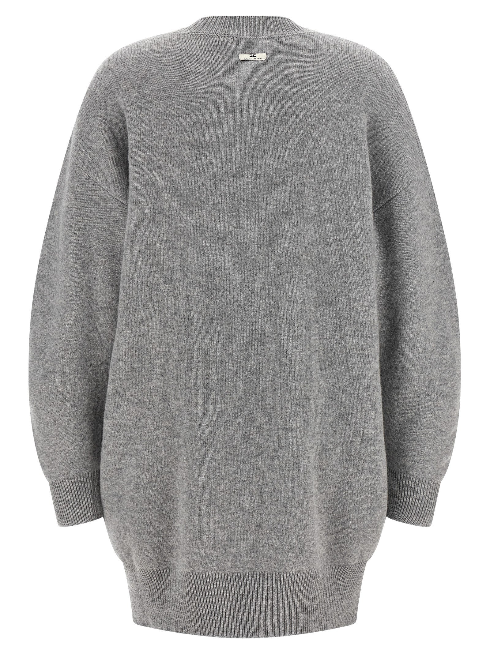 Gray Wool Short Dress