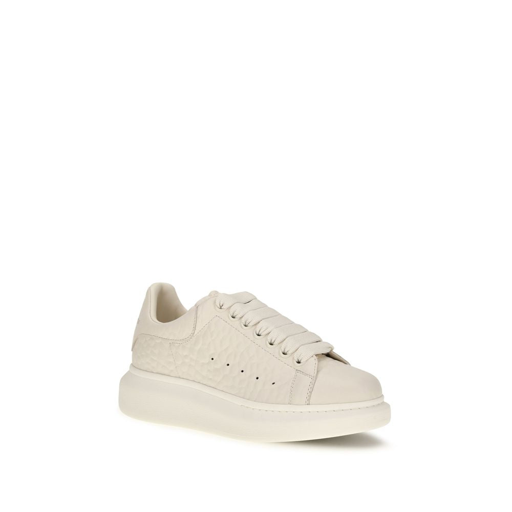 White Calf Leather Bos Taurus Chunky Sneakers