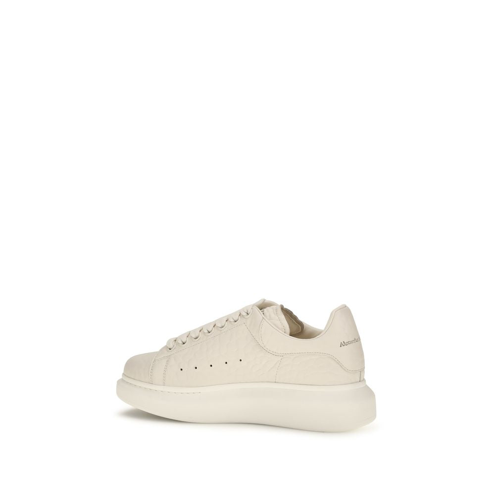 White Calf Leather Bos Taurus Chunky Sneakers