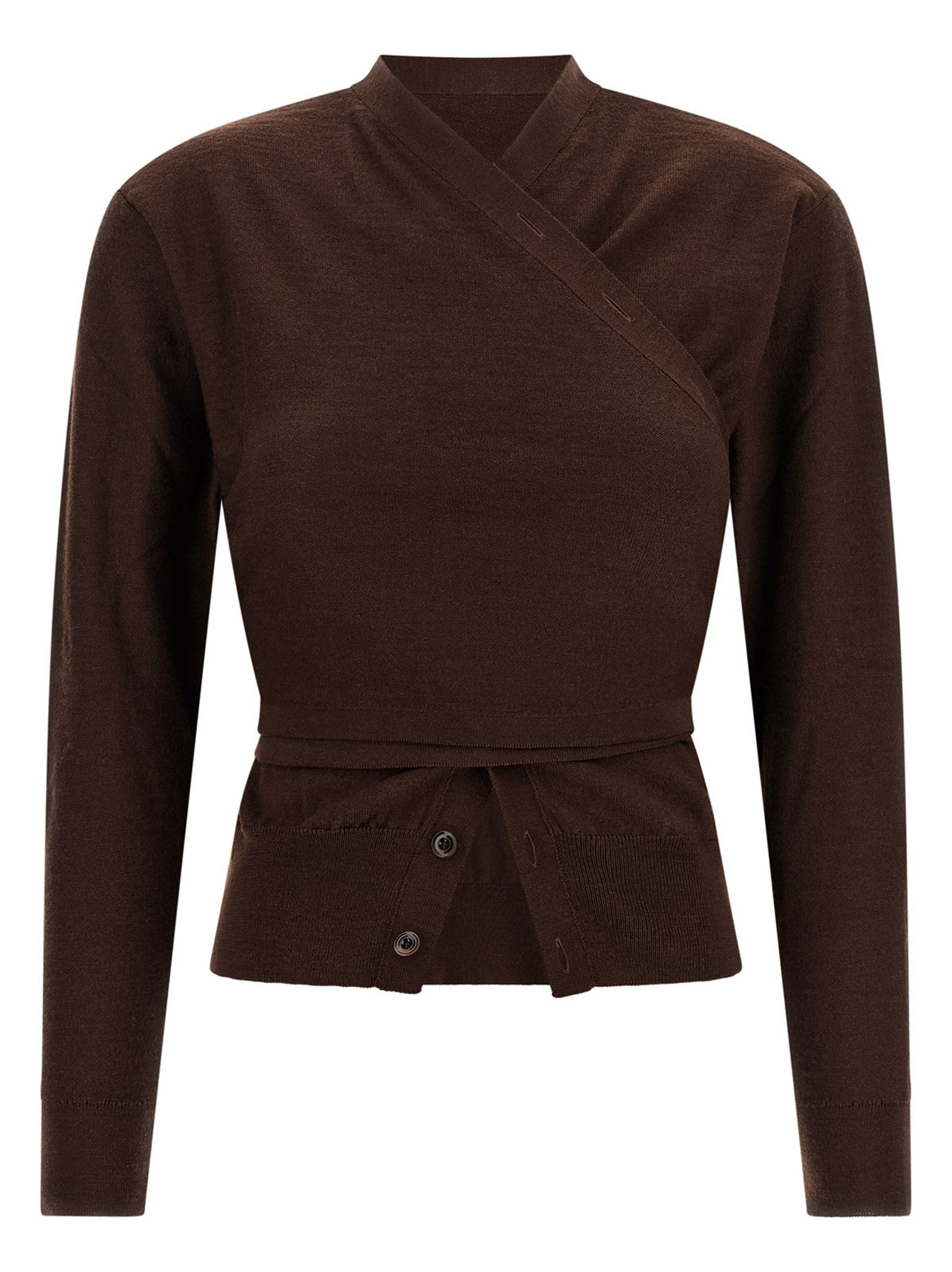 Bordeaux Wool Cardigan