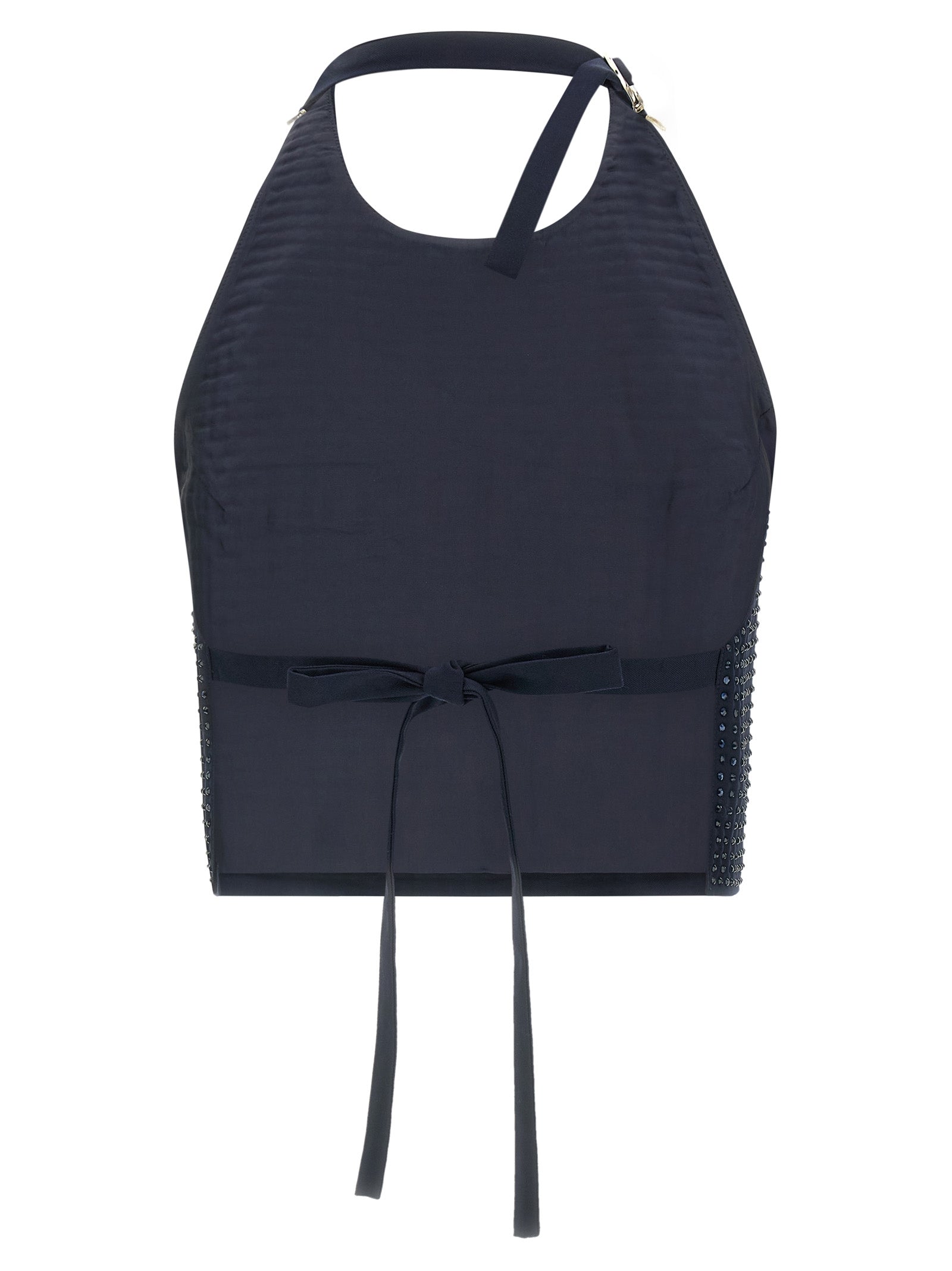 Blue Polyester Tank Tops