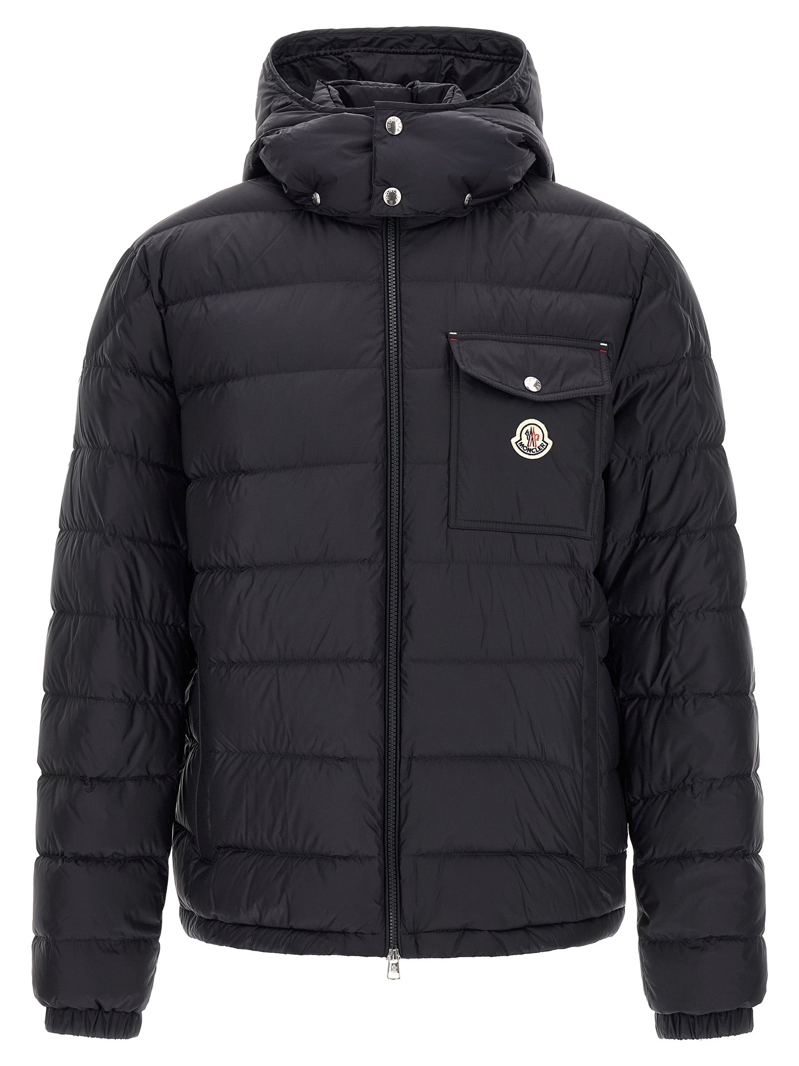 Blue Polyamide Full-Length Jacket