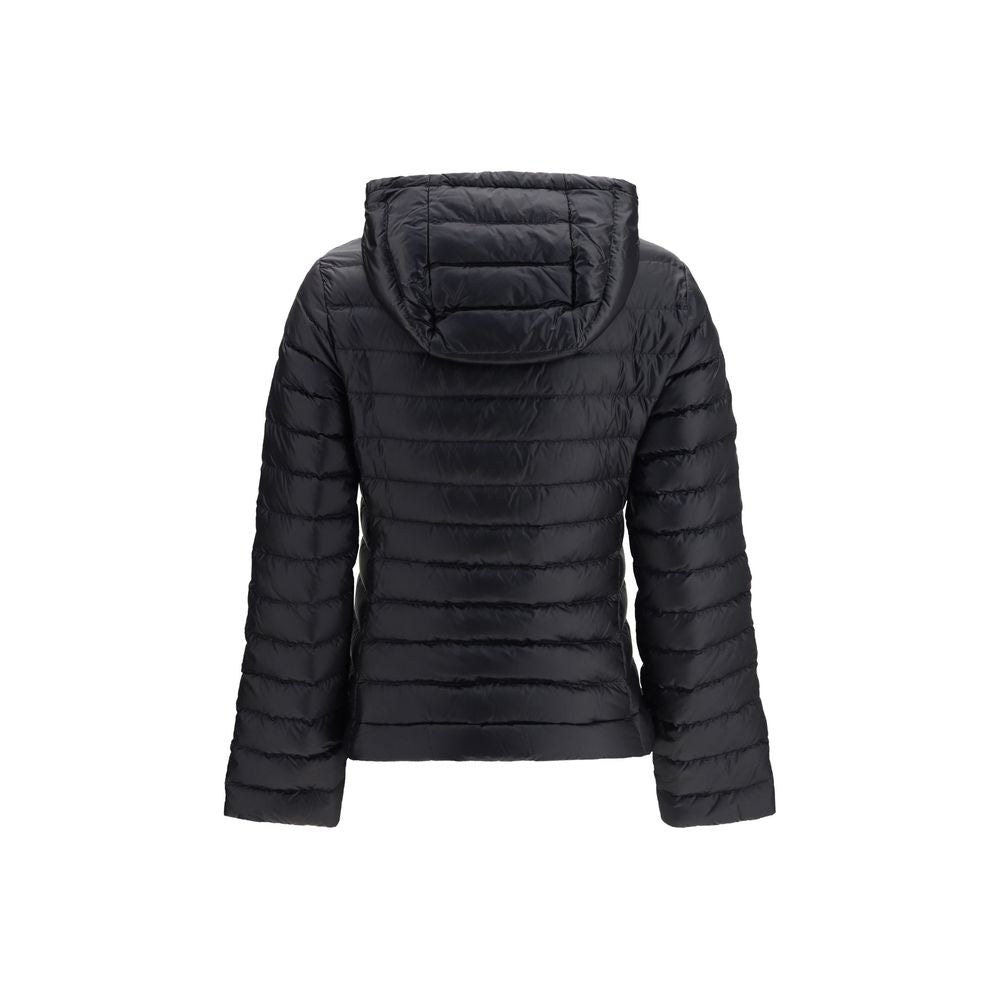 Black Polyamide Full-Length Jacket
