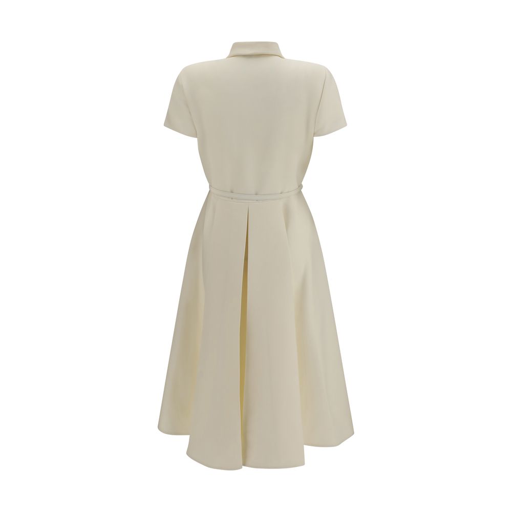 Beige Wool Oves Aries Casual Dress