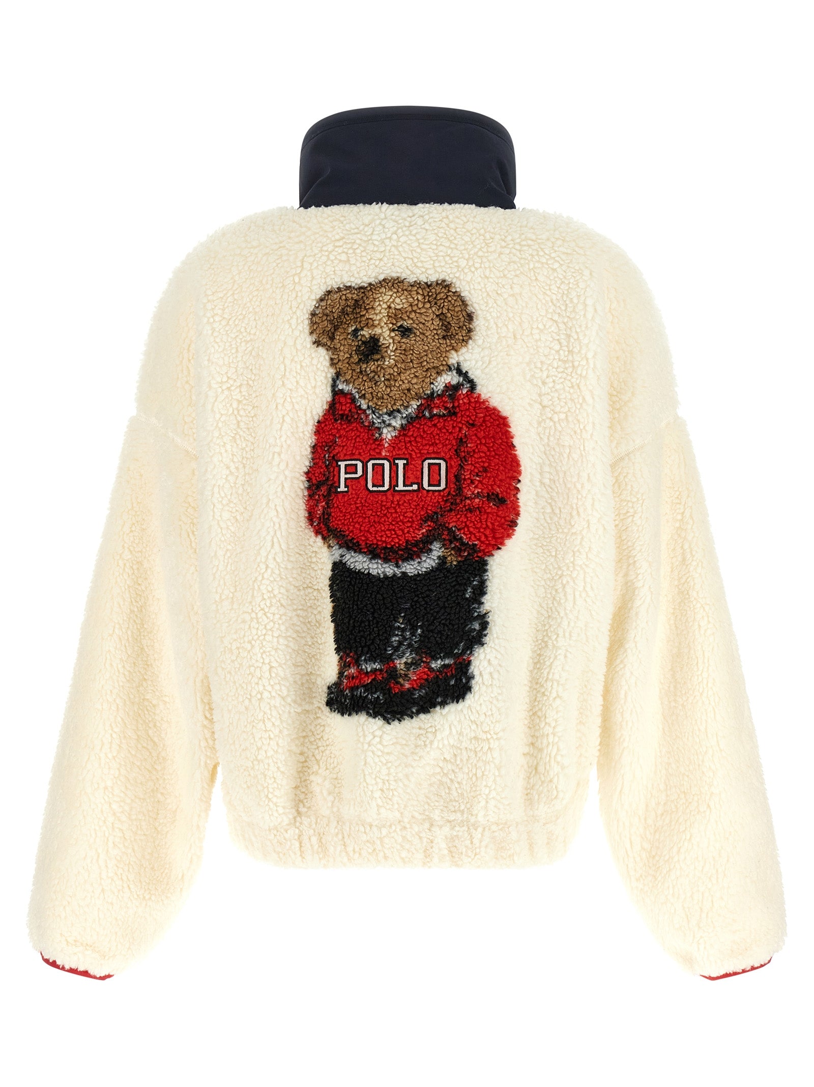 White Polyester Cardigan