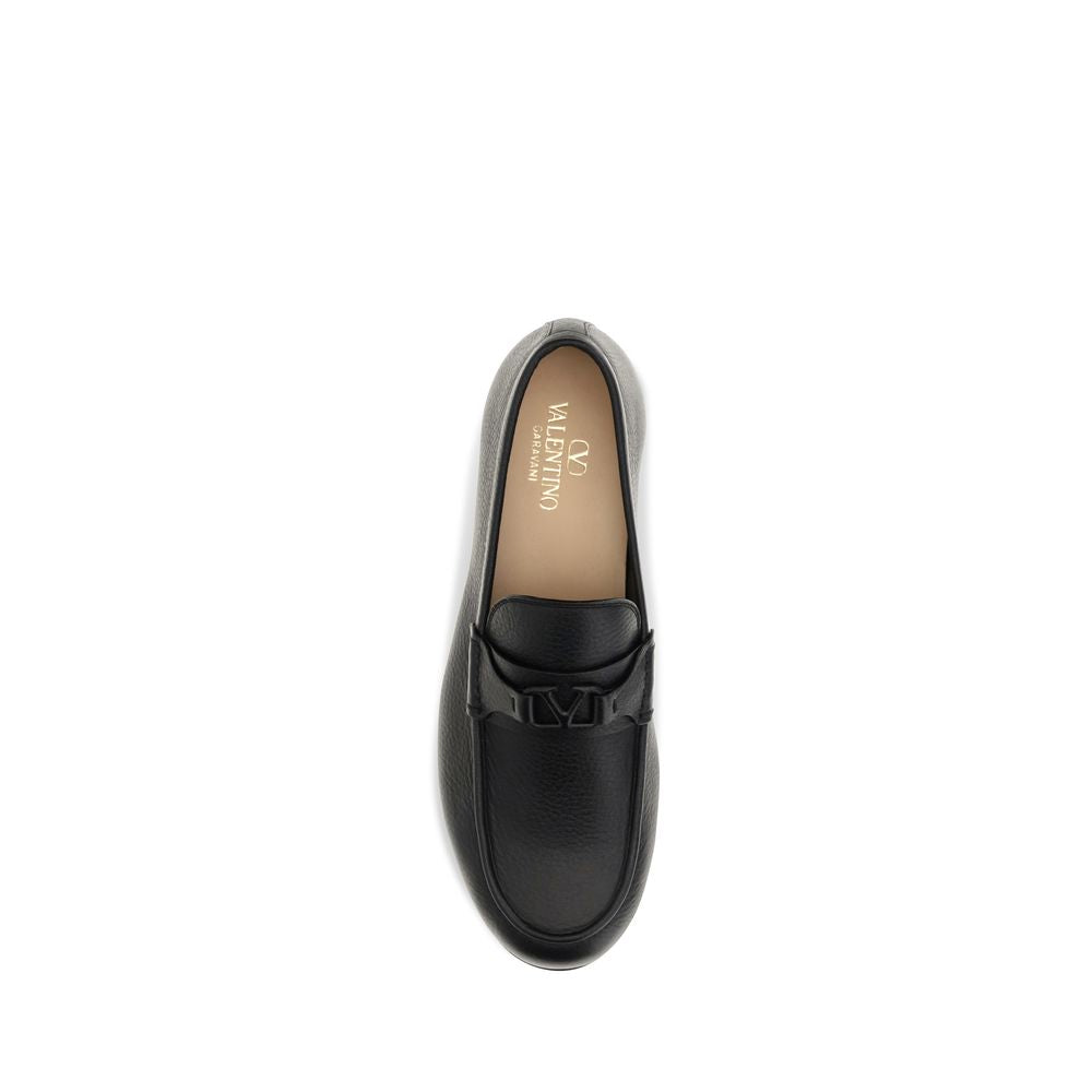 Black Deer Slip-On Loafers