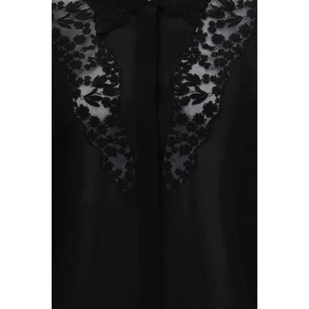 Black Silk Blouse