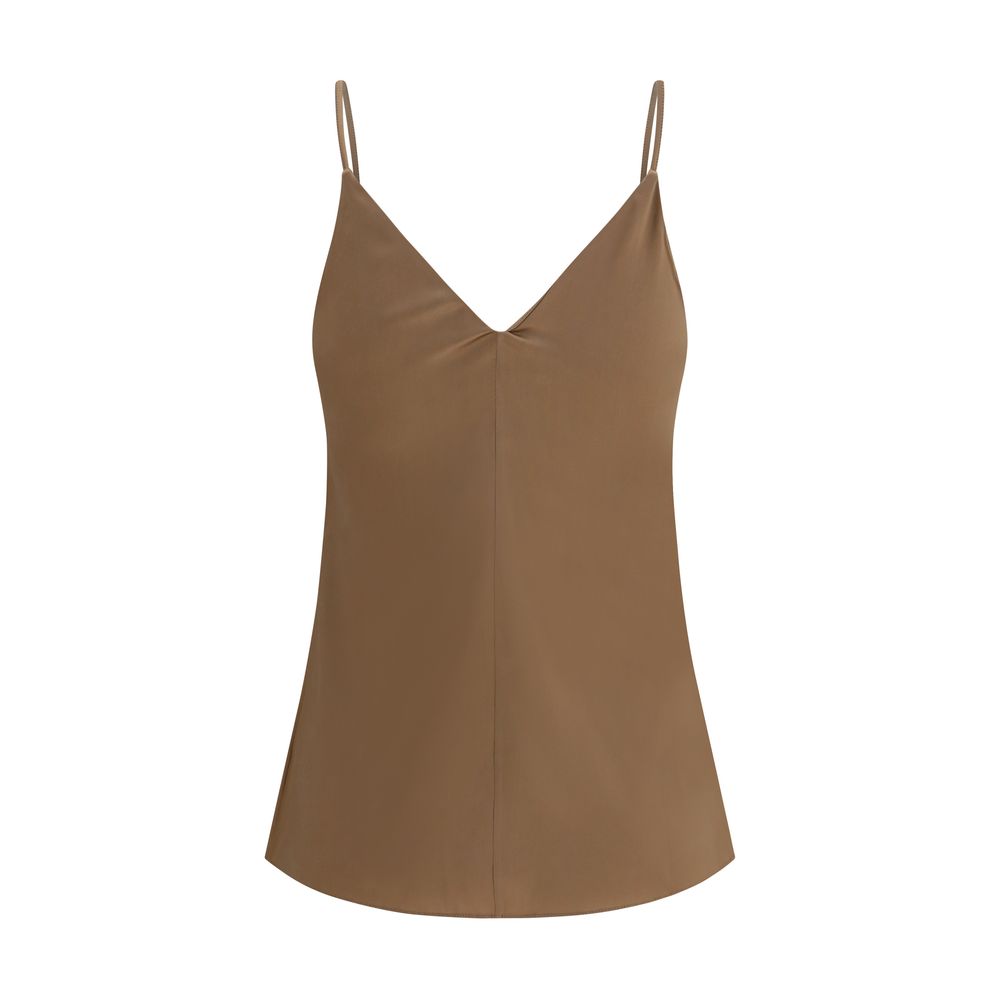 Brown Silk Shirt