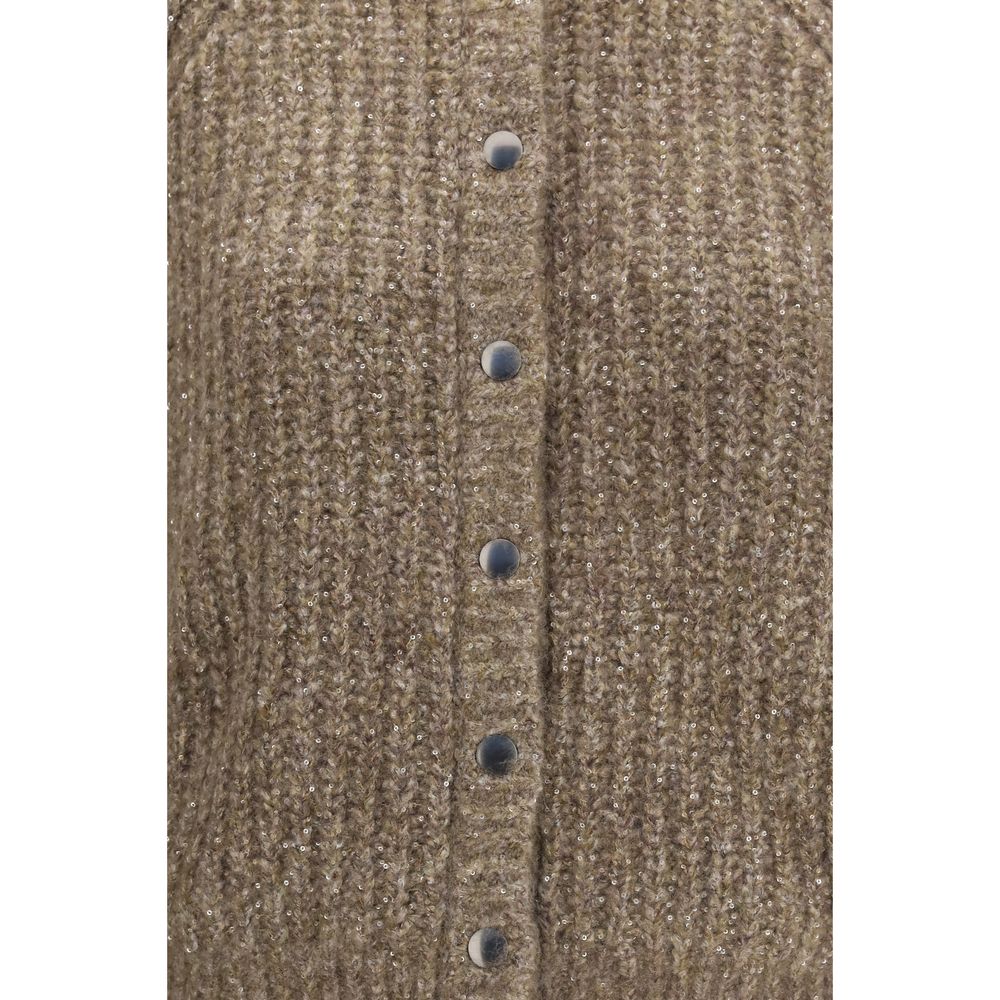 Brown Cashmere Cardigan